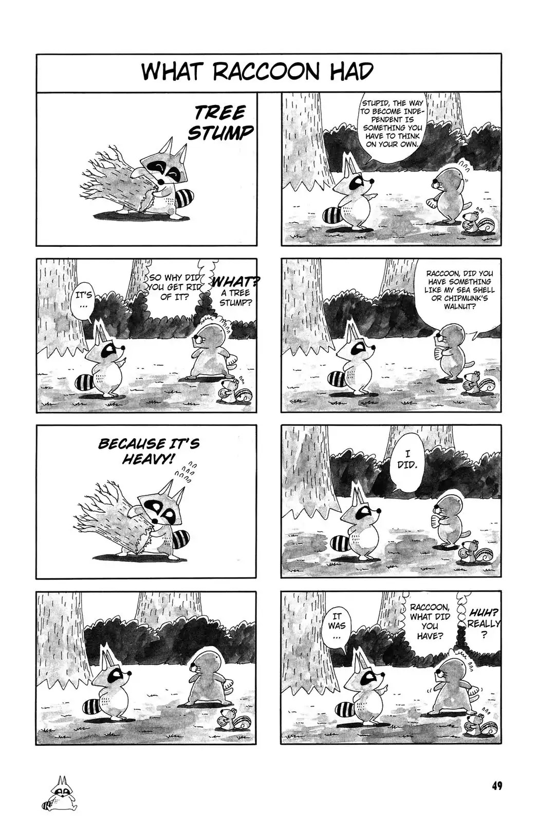 Bonobono Chapter 40 page 3 - Chapter 40: Let's Ask Raccoon