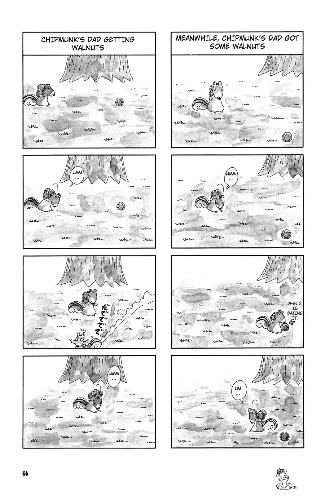 Bonobono Chapter 41 page 2 - Chapter 41: Chipmunk's Dad Getting Walnut