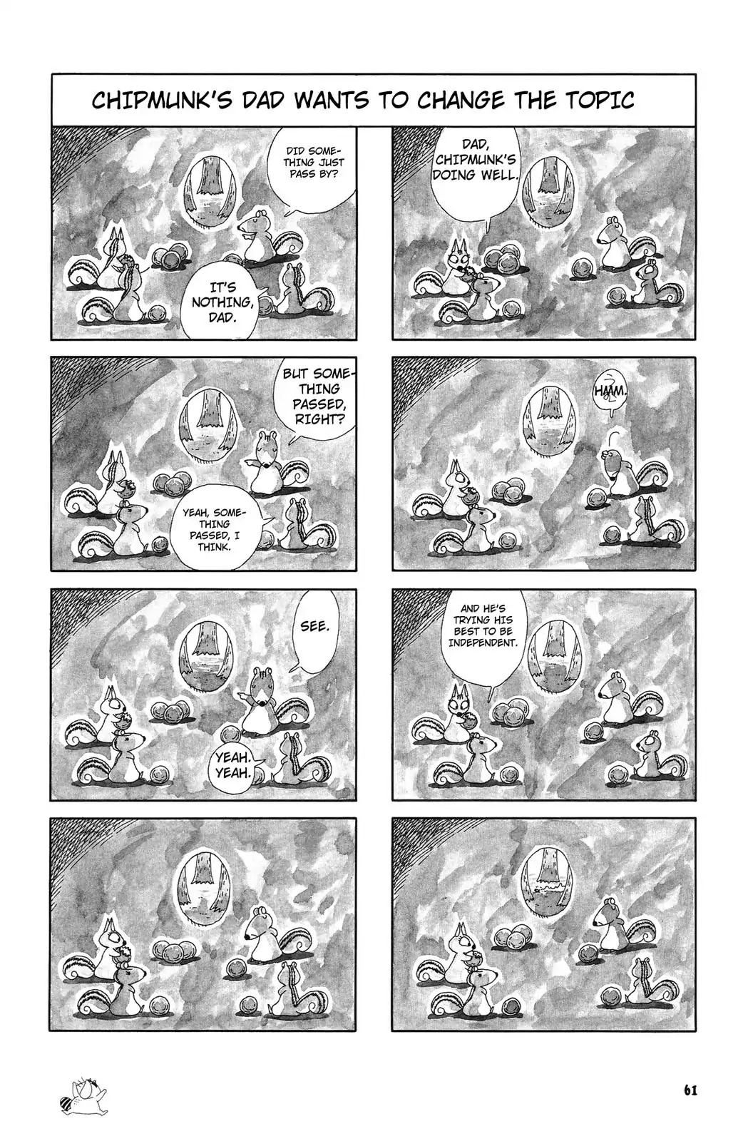 Bonobono Chapter 41 page 7 - Chapter 41: Chipmunk's Dad Getting Walnut