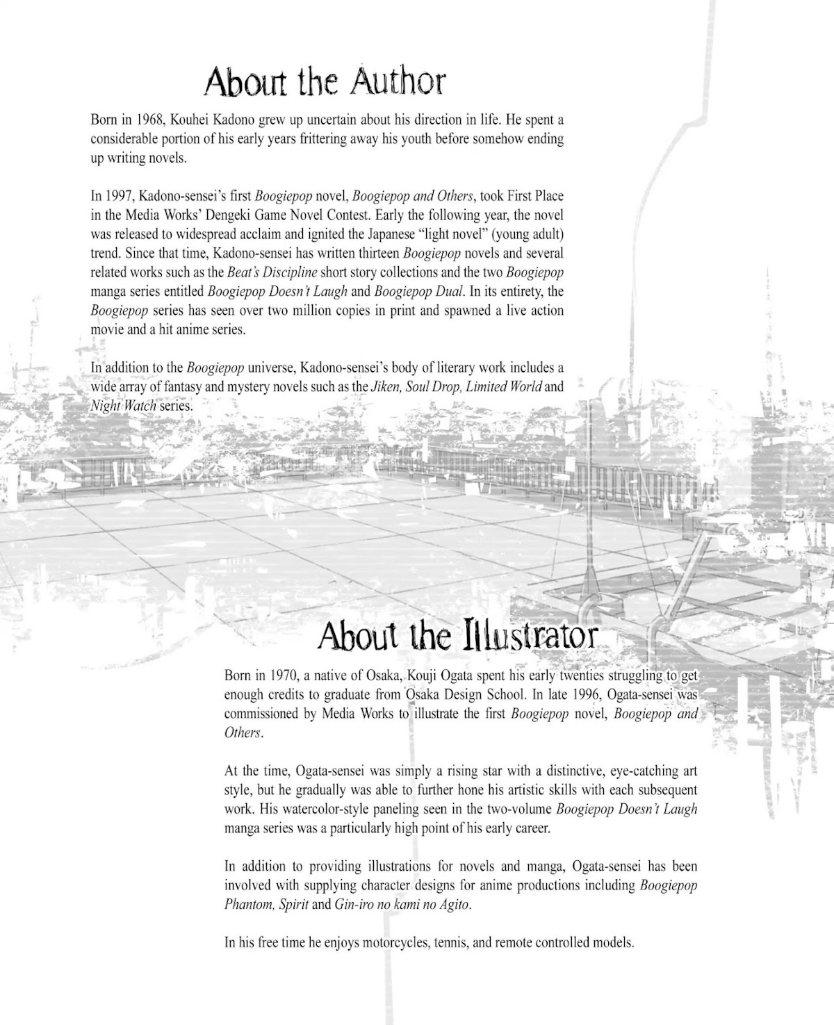Boogiepop Doesn't Laugh Chapter 1.0-16 page 7 - Vol.1 Sketch Book