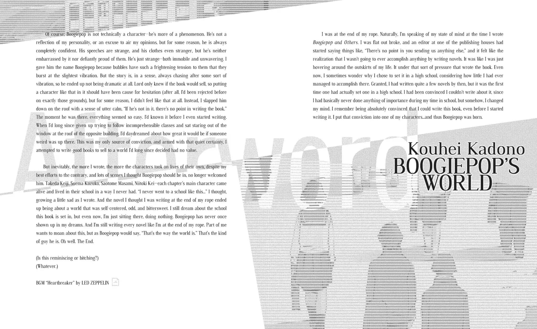 Boogiepop Doesn't Laugh Chapter 2.1-5 page 6 - Vol.2 Sketch Book [END]
