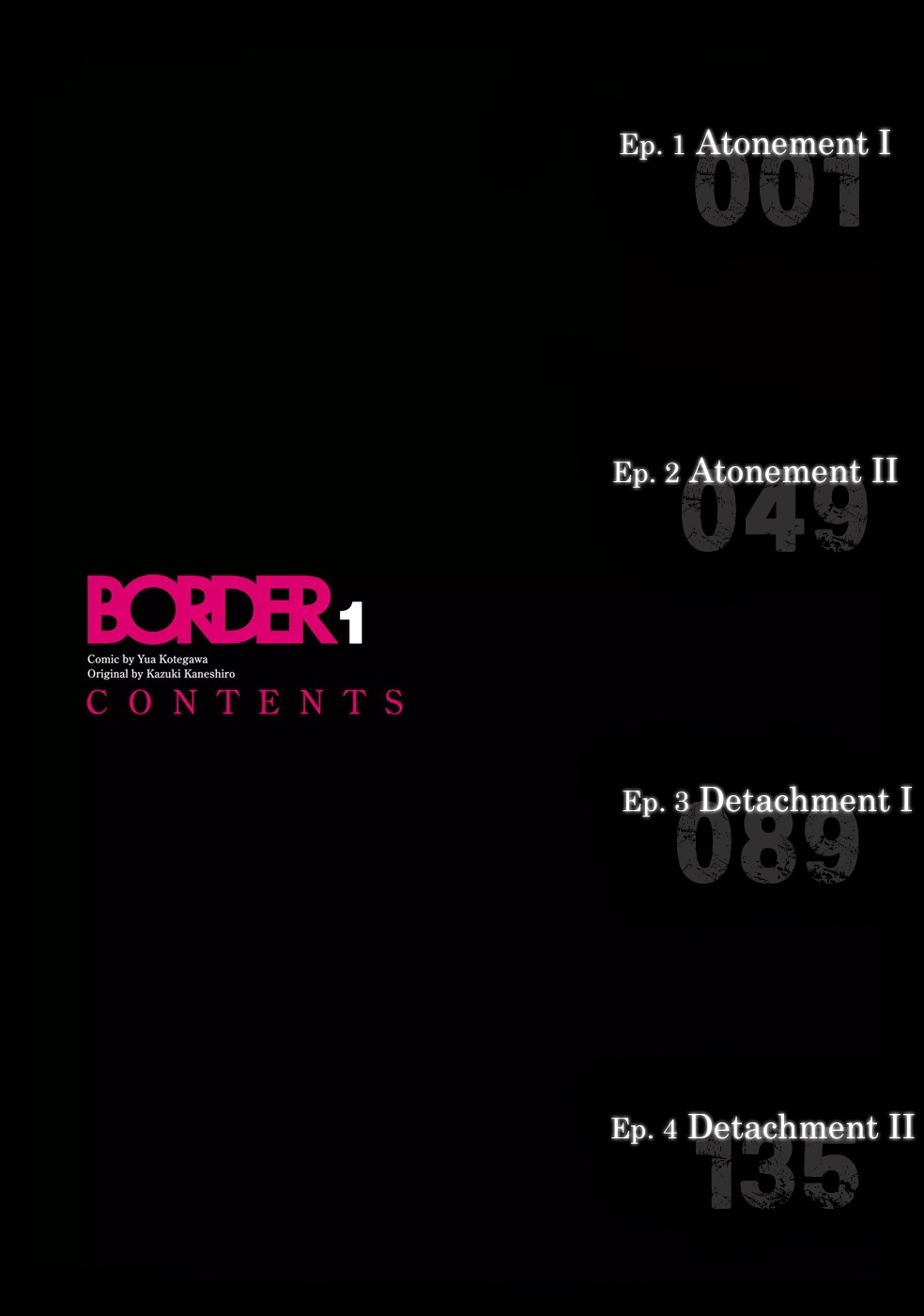 Border (KOTEGAWA Yua) Chapter 1 page 5 - Chapter 1: Atonement I