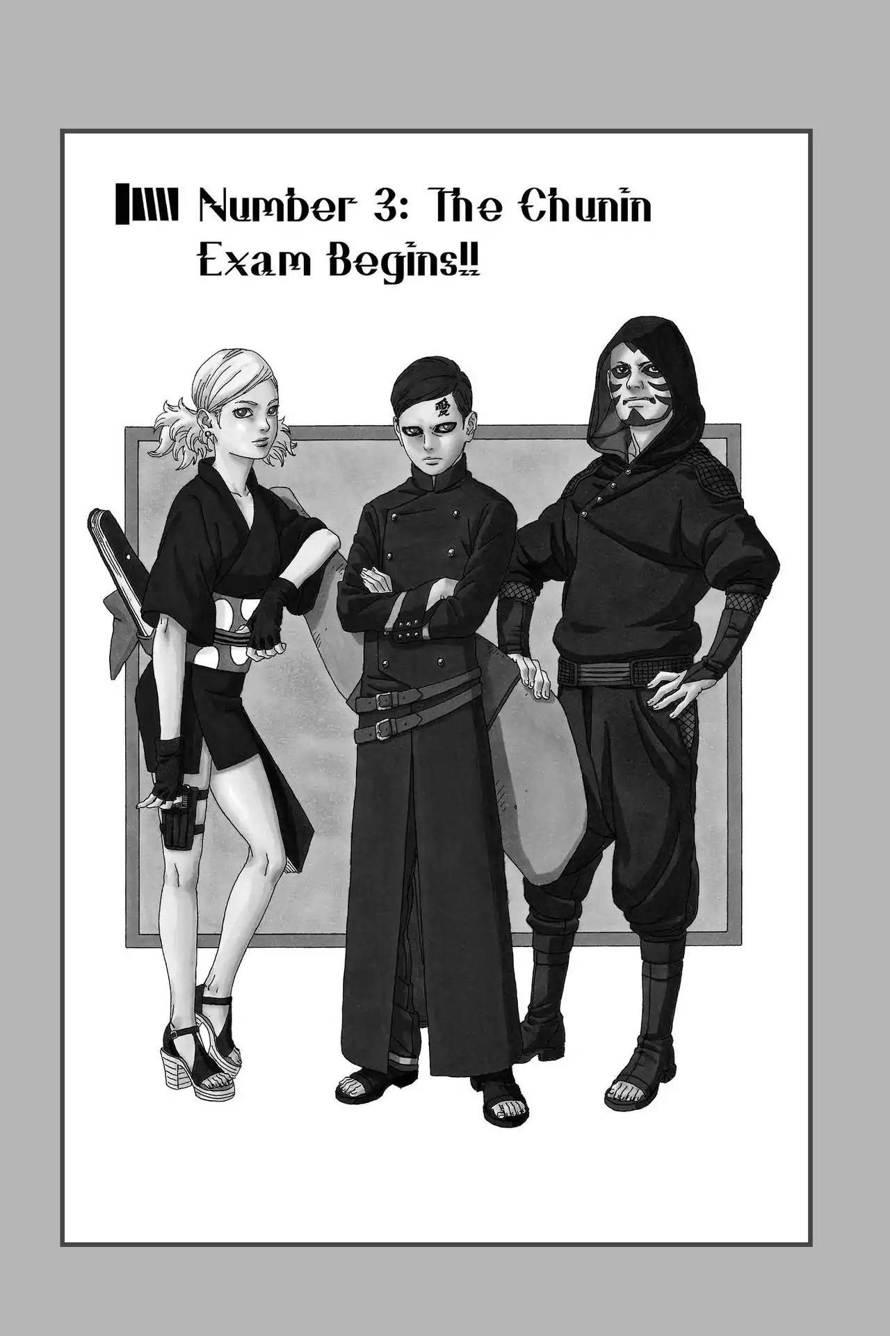 Boruto: Naruto Next Generations Chapter 3 page 1 - Chapter 3: Vol.1 Number 3: The Chunin Exam Begins!!