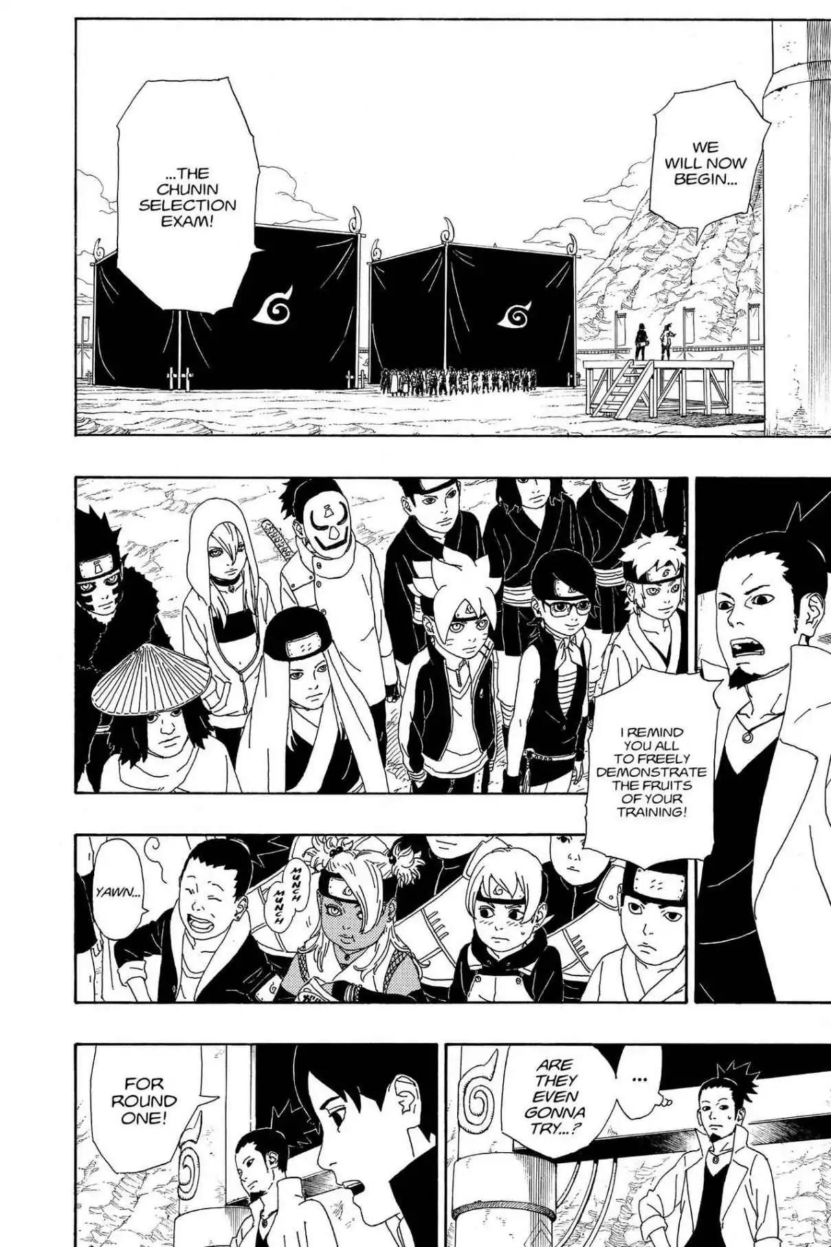 Boruto: Naruto Next Generations Chapter 3 page 10 - Chapter 3: Vol.1 Number 3: The Chunin Exam Begins!!