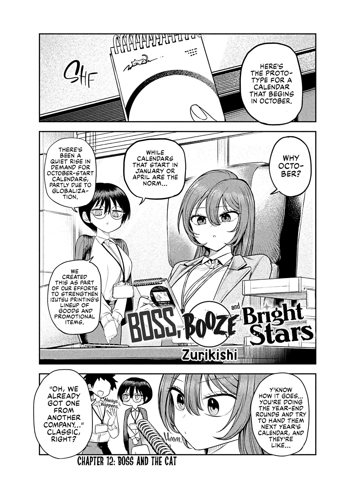 Boss, Booze, and Bright Stars Chapter 12 page 1 - Chapter 12: Boss and The Cat