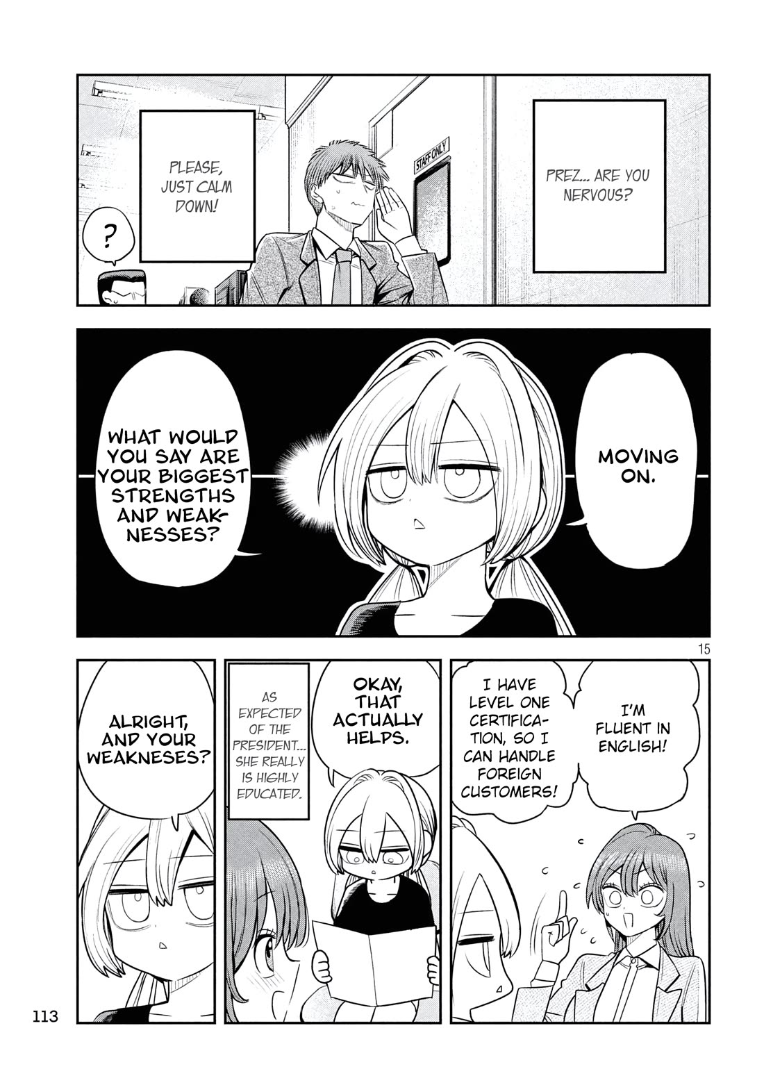 Boss, Booze, and Bright Stars Chapter 37 page 15 - Chapter 37: The Boss and the reason for applying
