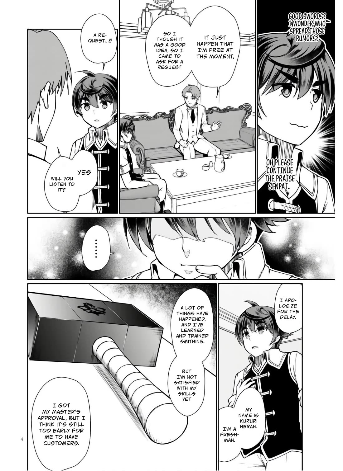 Botsuraku Youtei Nanode, Kajishokunin wo Mezasu Chapter 45 page 5 - Chapter 45