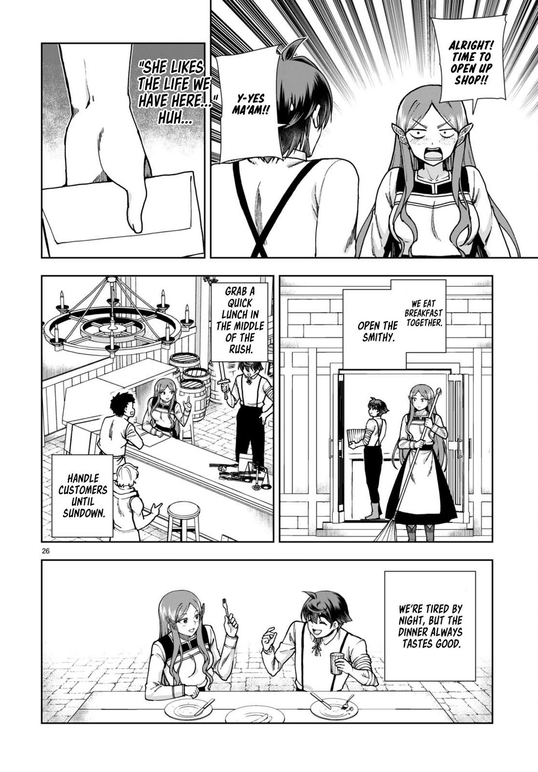 Botsuraku Youtei Nanode, Kajishokunin wo Mezasu Chapter 85 page 26 - Chapter 85