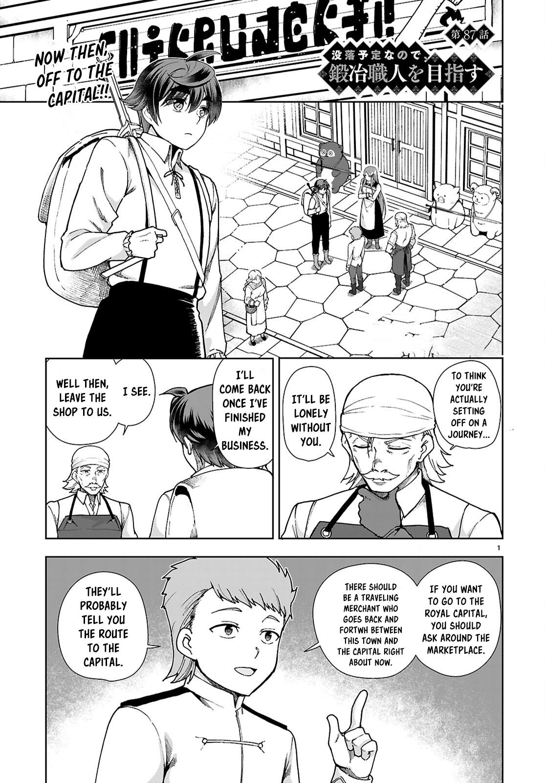 Botsuraku Youtei Nanode, Kajishokunin wo Mezasu Chapter 87 page 1 - Chapter 87