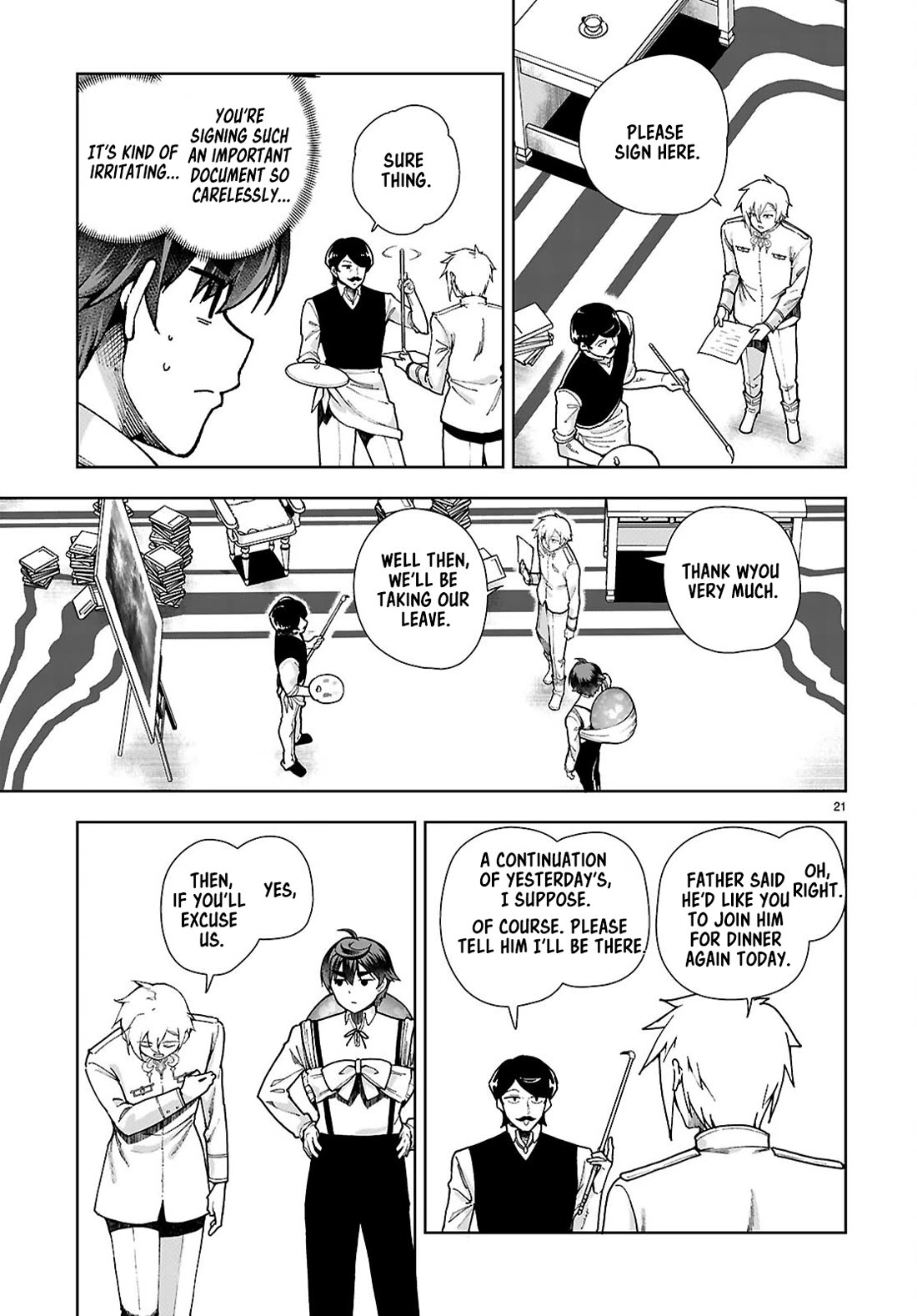 Botsuraku Youtei Nanode, Kajishokunin wo Mezasu Chapter 93 page 21 - Chapter 93