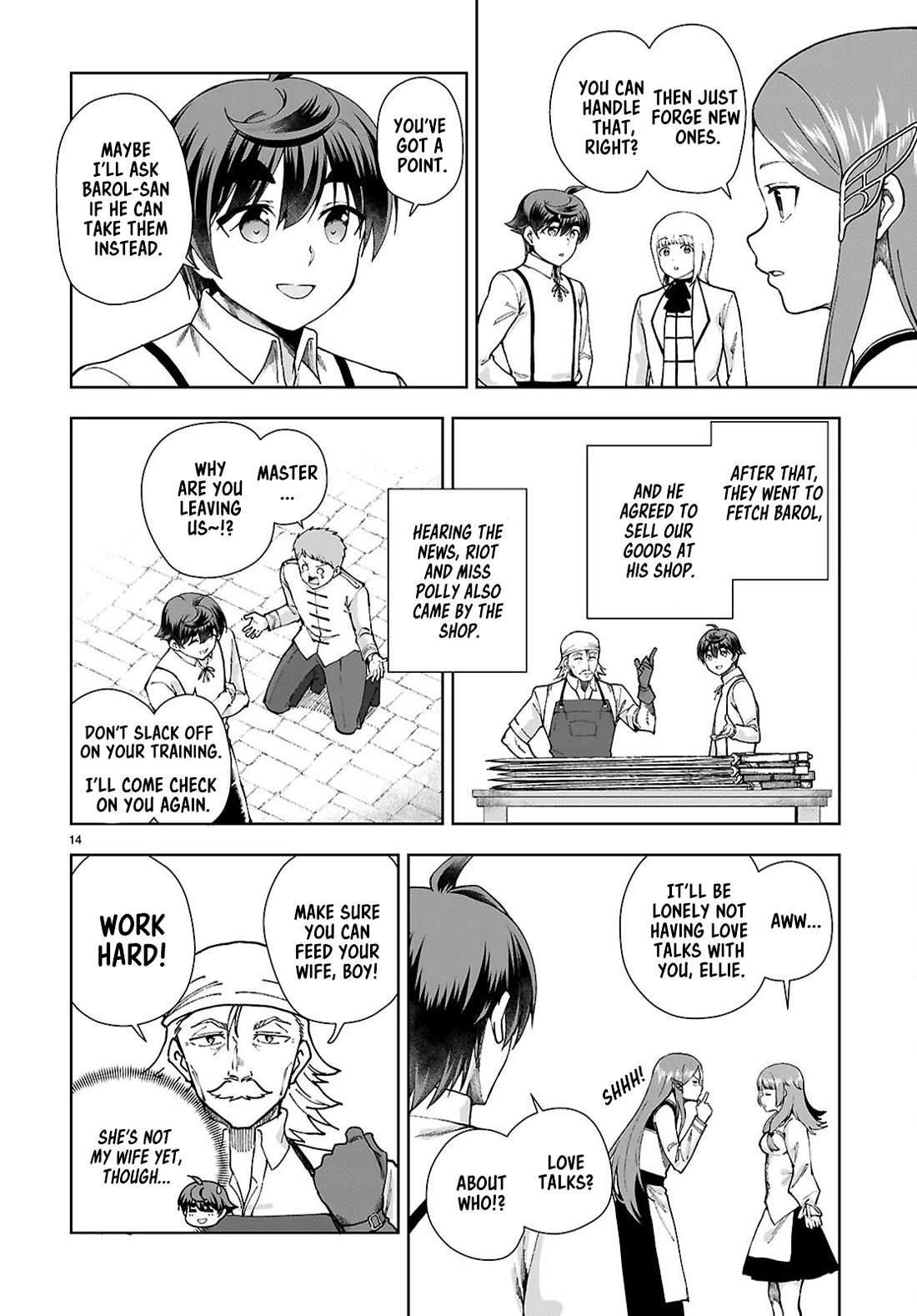 Botsuraku Youtei Nanode, Kajishokunin wo Mezasu Chapter 96 page 14 - Chapter 96