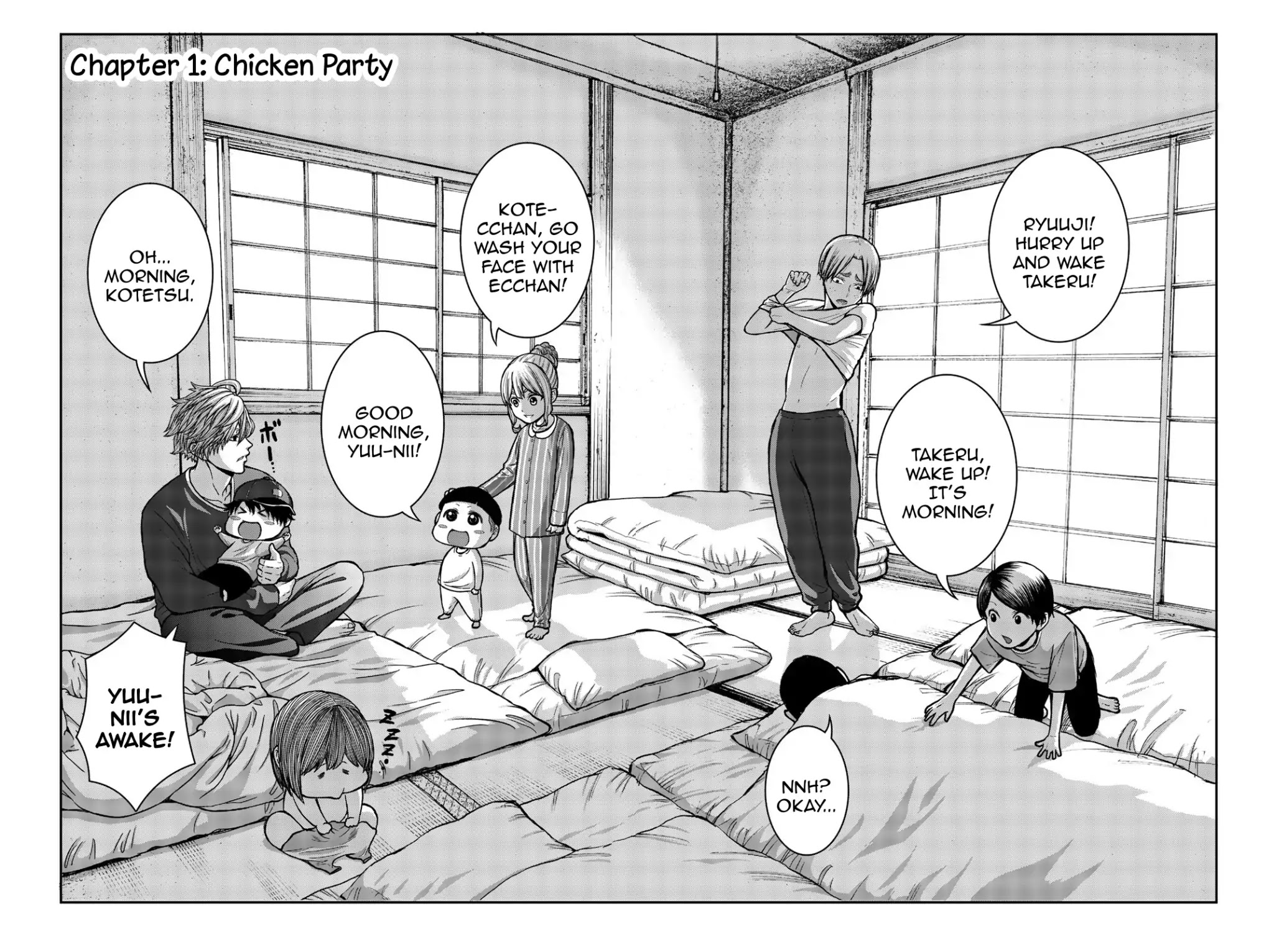 Bougyaku no Kokekko Chapter 1 page 8 - Chapter 1: Chicken Party