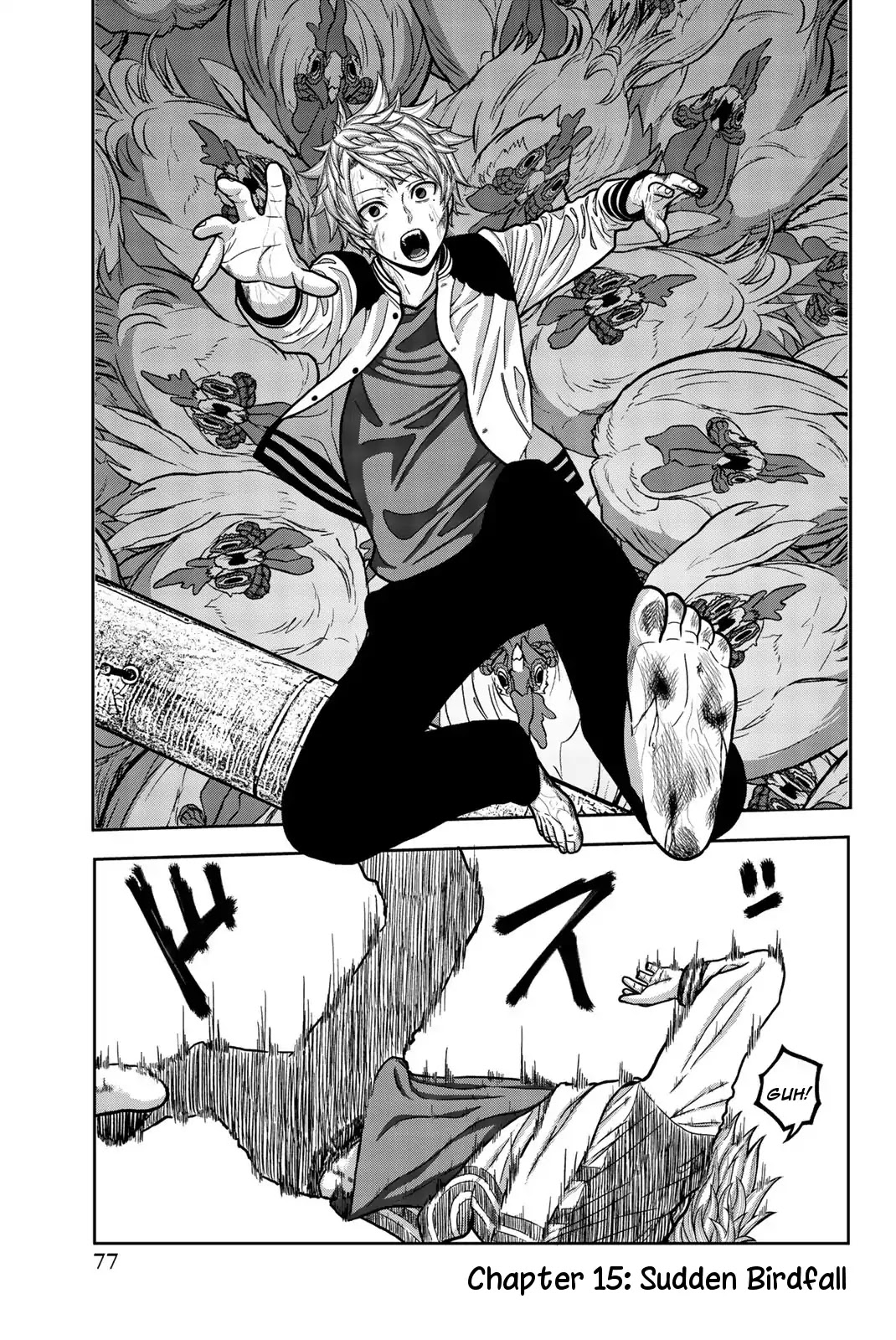 Bougyaku no Kokekko Chapter 15 page 1 - Chapter 15: Sudden Birdfall