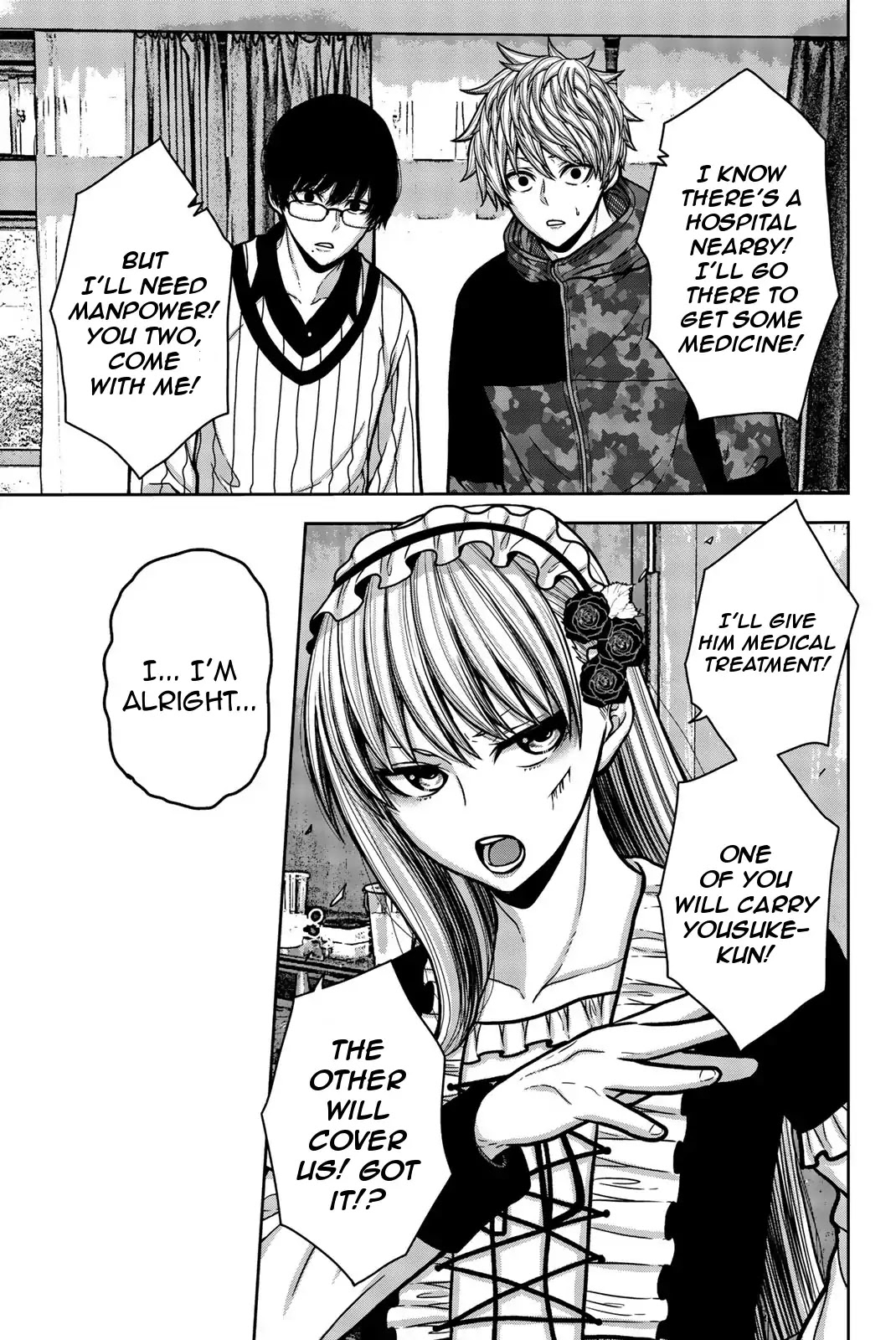 Bougyaku no Kokekko Chapter 23 page 11 - Chapter 23: When the Situation Calls for it, Shoot