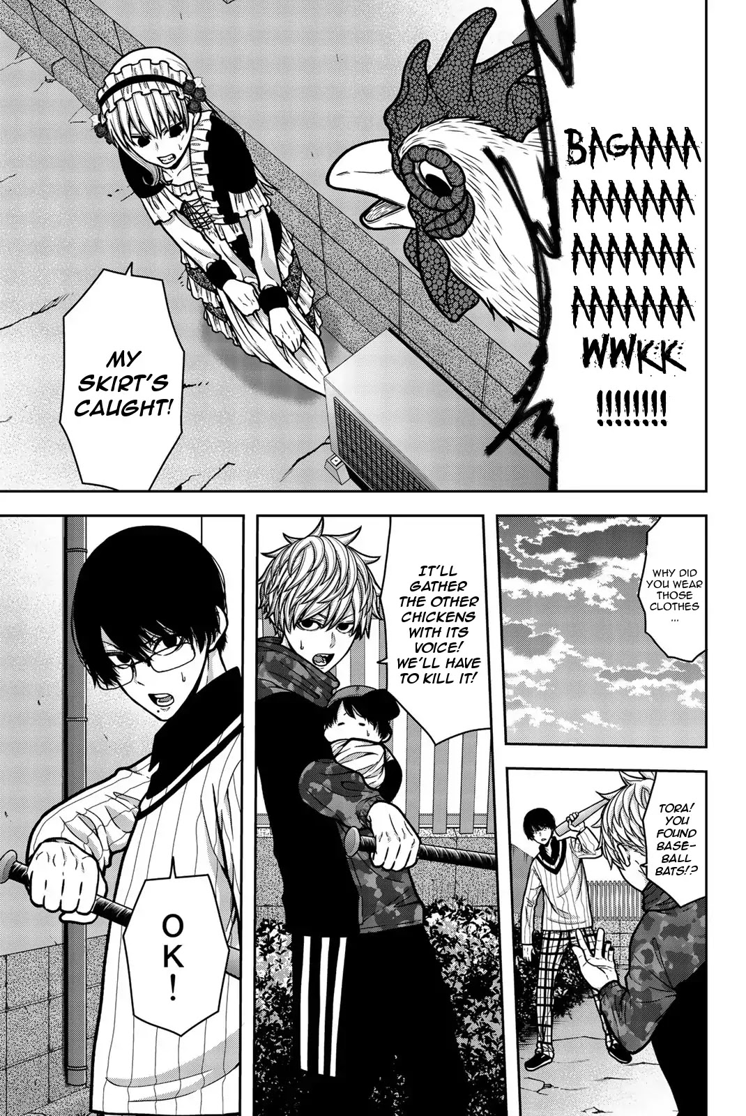 Bougyaku no Kokekko Chapter 24 page 7 - Chapter 24: Adults? The Fuck are Those?