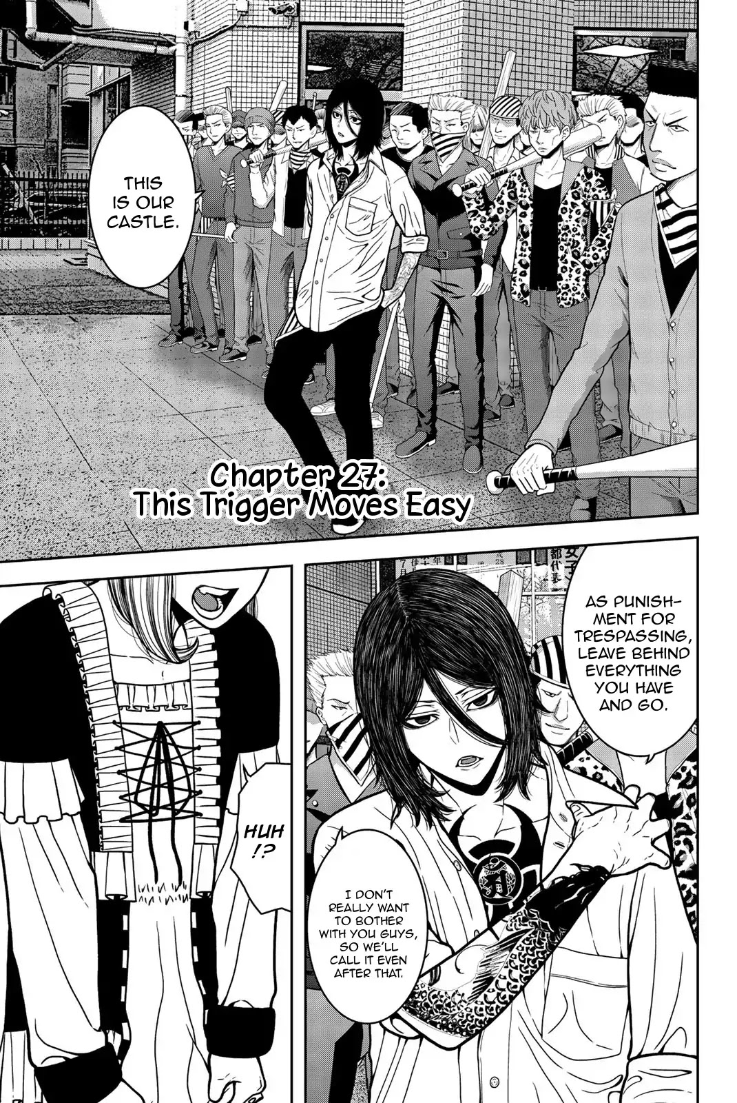 Bougyaku no Kokekko Chapter 27 page 1 - Chapter 27: This Trigger Moves Easy