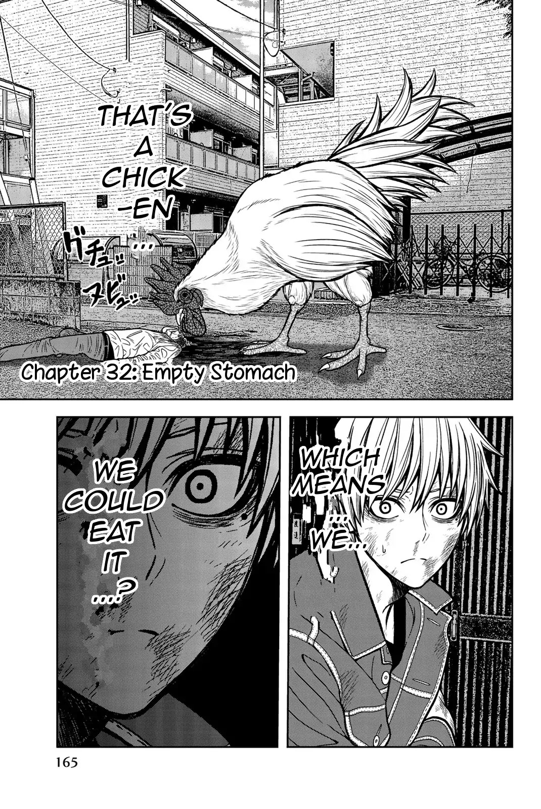 Bougyaku no Kokekko Chapter 32 page 1 - Chapter 32: Empty Stomach