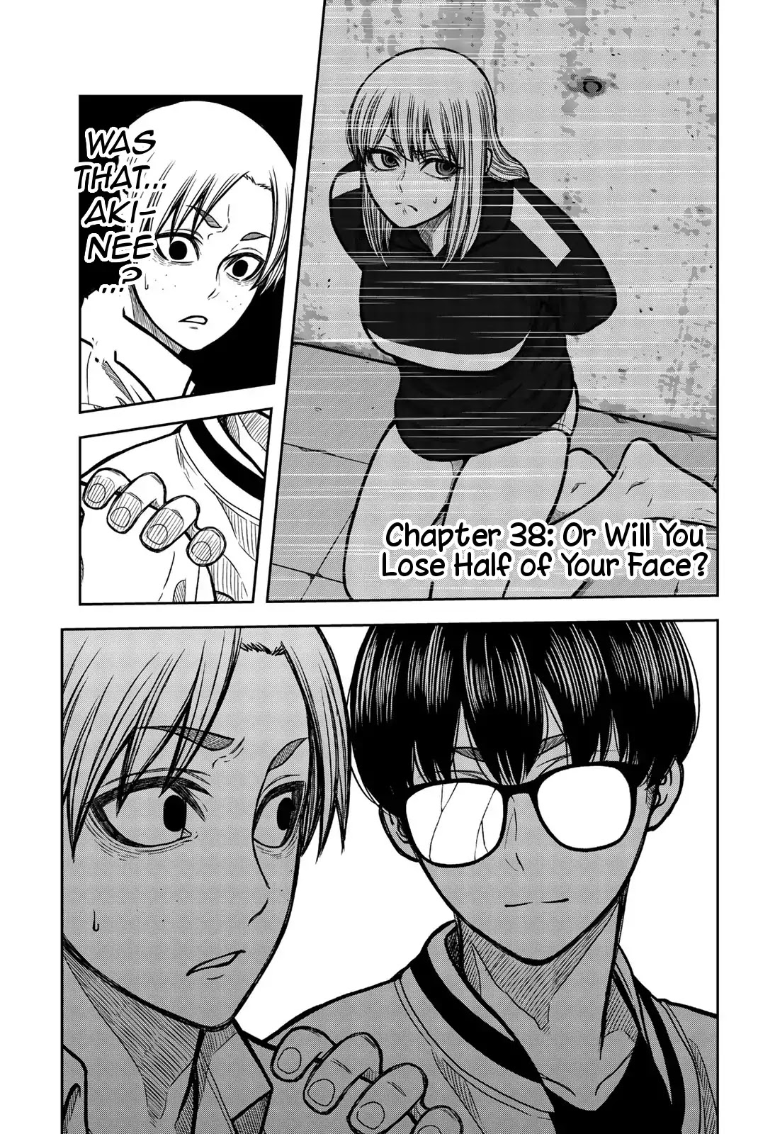 Bougyaku no Kokekko Chapter 38 page 1 - Chapter 38: Or Will You Lose Half of Your Face?