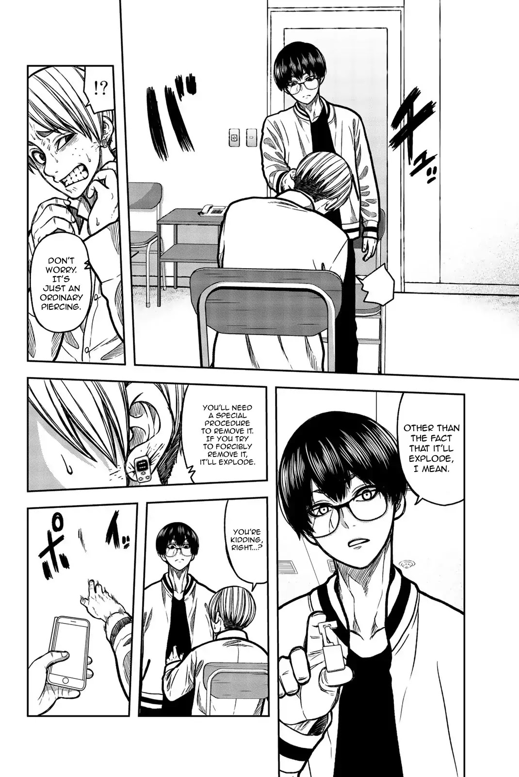 Bougyaku no Kokekko Chapter 38 page 8 - Chapter 38: Or Will You Lose Half of Your Face?