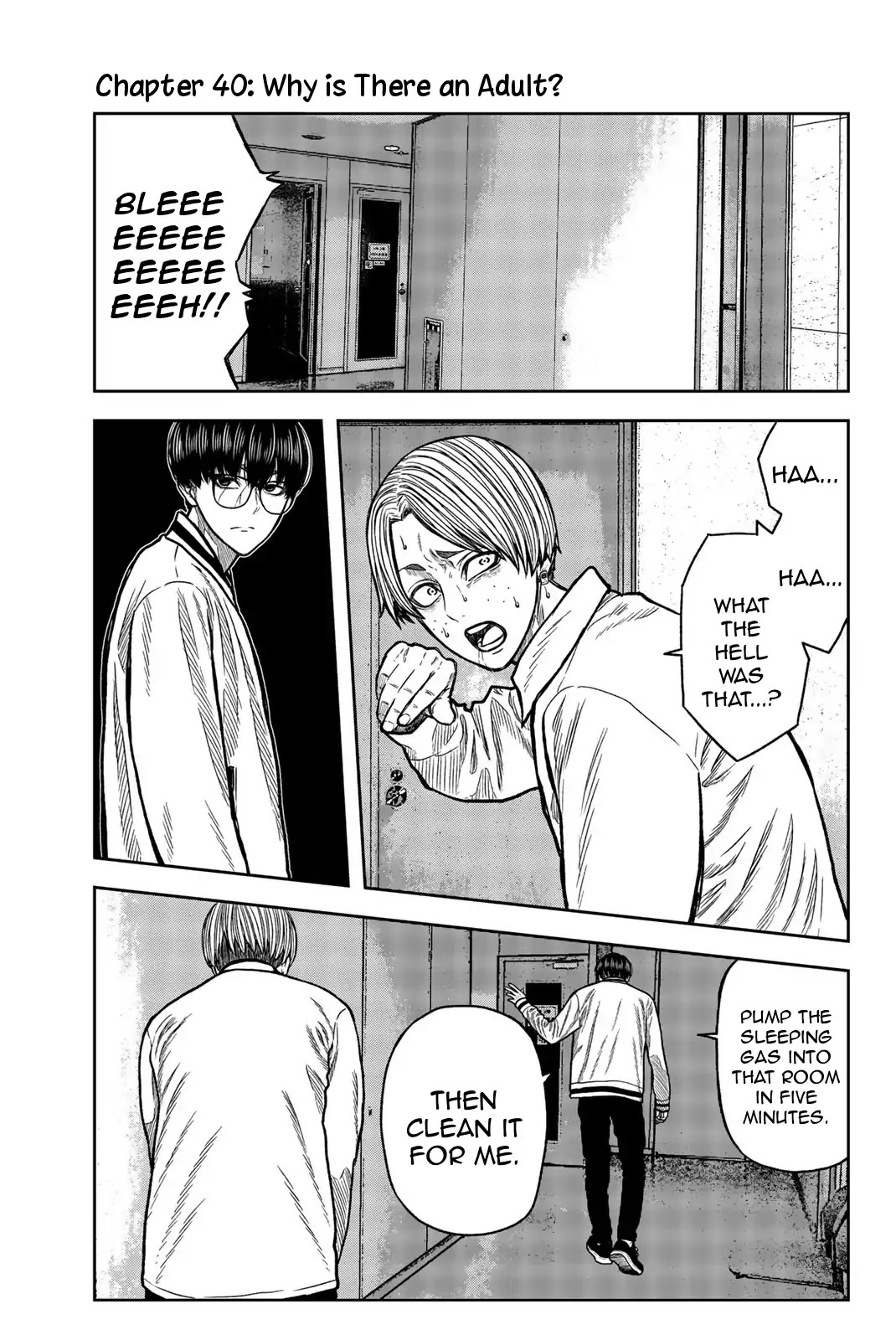 Bougyaku no Kokekko Chapter 40 page 1 - Chapter 40: Why is There an Adult?