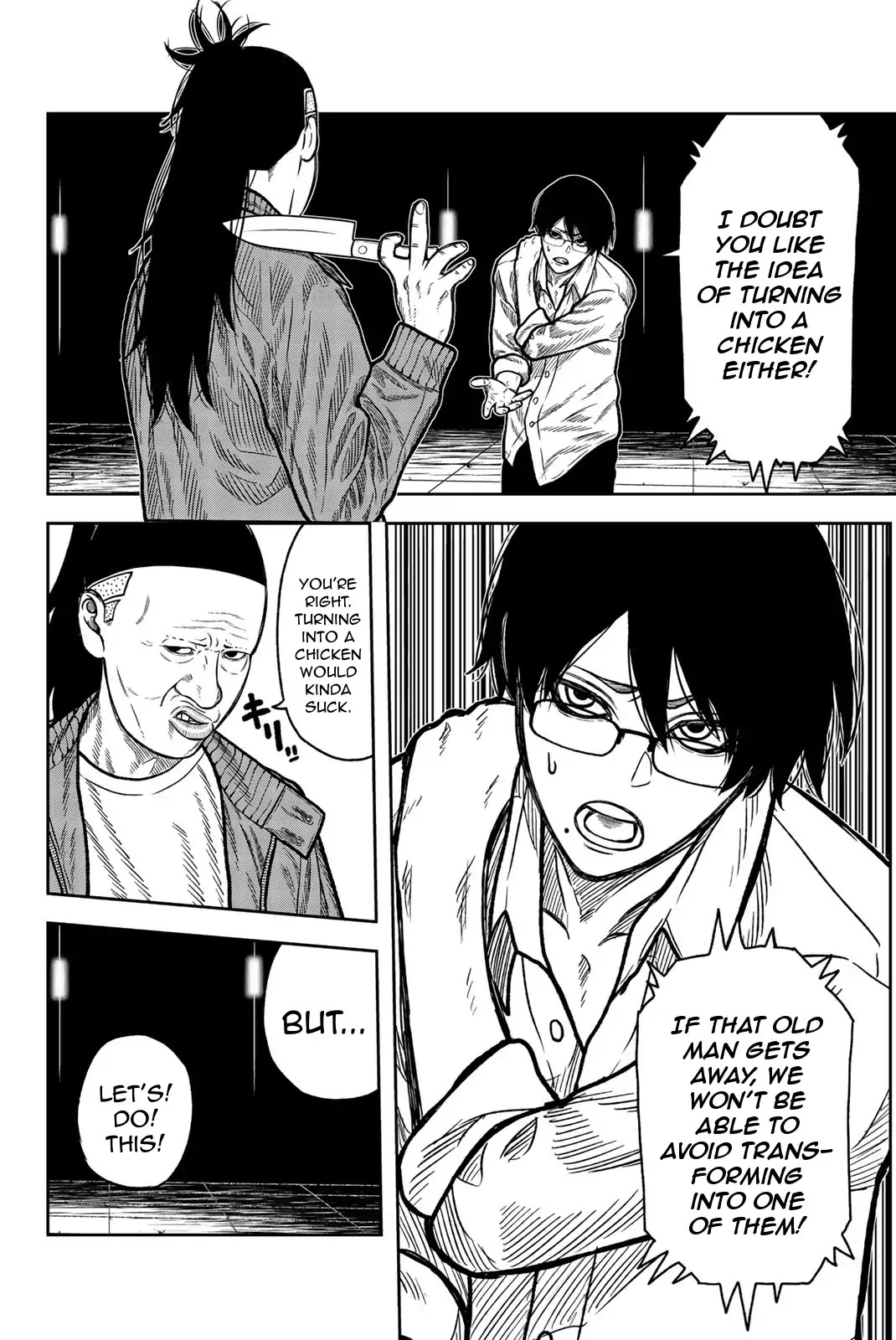 Bougyaku no Kokekko Chapter 42 page 12 - Chapter 42: I'm Gonna Kill You!
