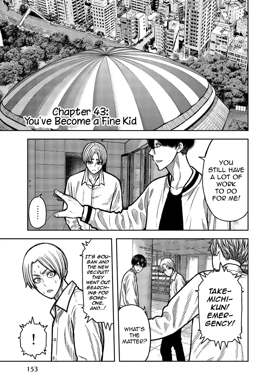 Bougyaku no Kokekko Chapter 43 page 1 - Chapter 43: You've Become a Fine Kid