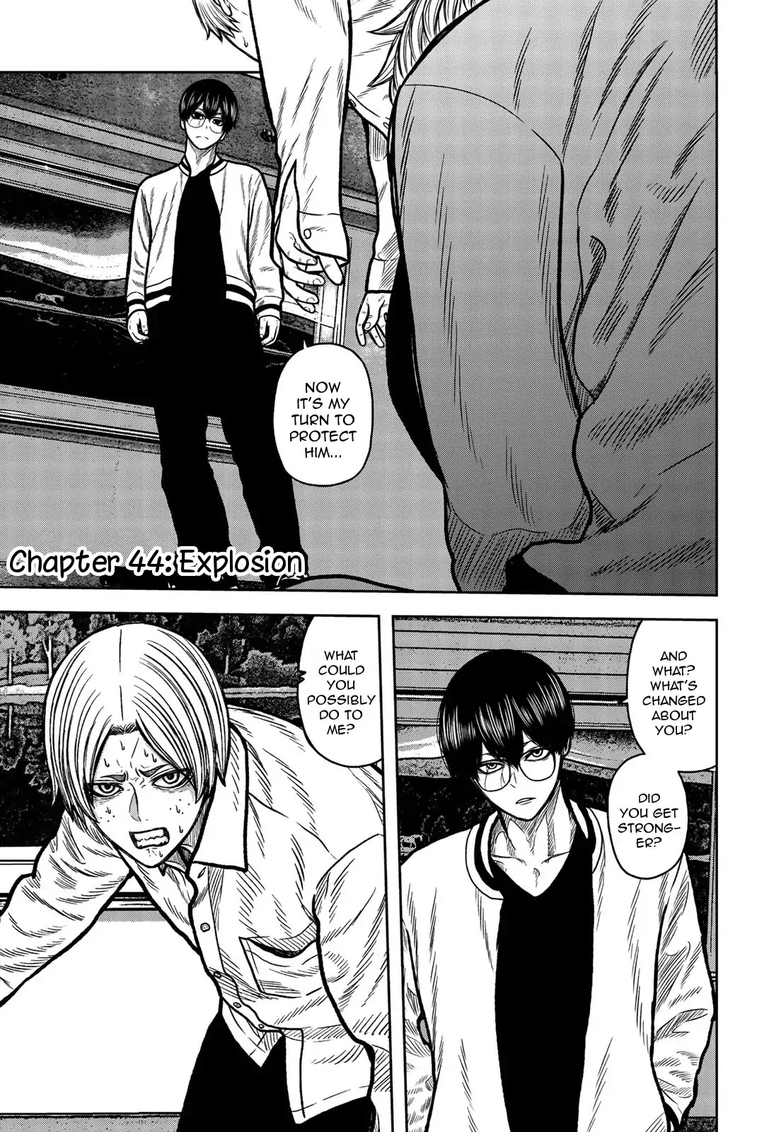 Bougyaku no Kokekko Chapter 44 page 1 - Chapter 44: Explosion