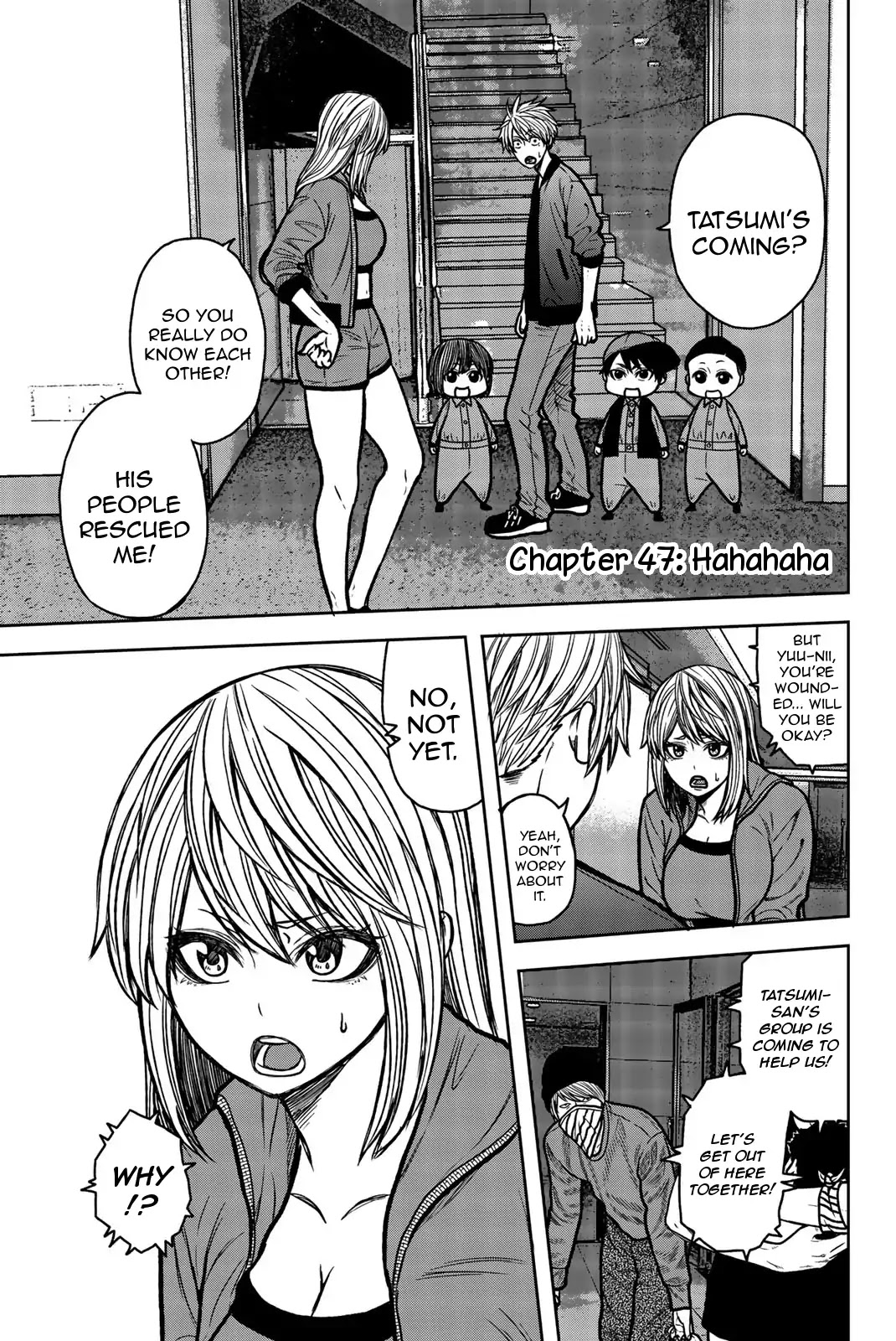 Bougyaku no Kokekko Chapter 47 page 1 - Chapter 47: Hahahaha
