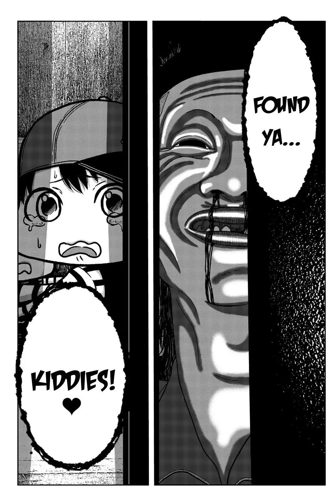 Bougyaku no Kokekko Chapter 9 page 14 - Chapter 9: Cut Off Fingers, Raised Middle Finger