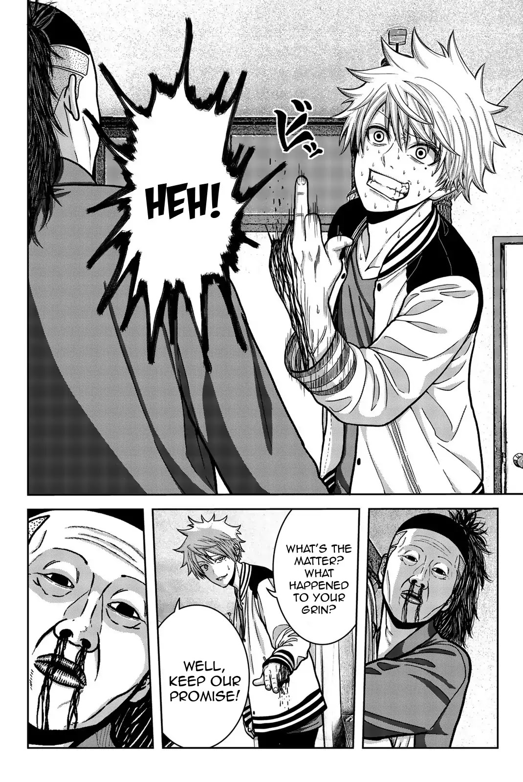 Bougyaku no Kokekko Chapter 9 page 4 - Chapter 9: Cut Off Fingers, Raised Middle Finger