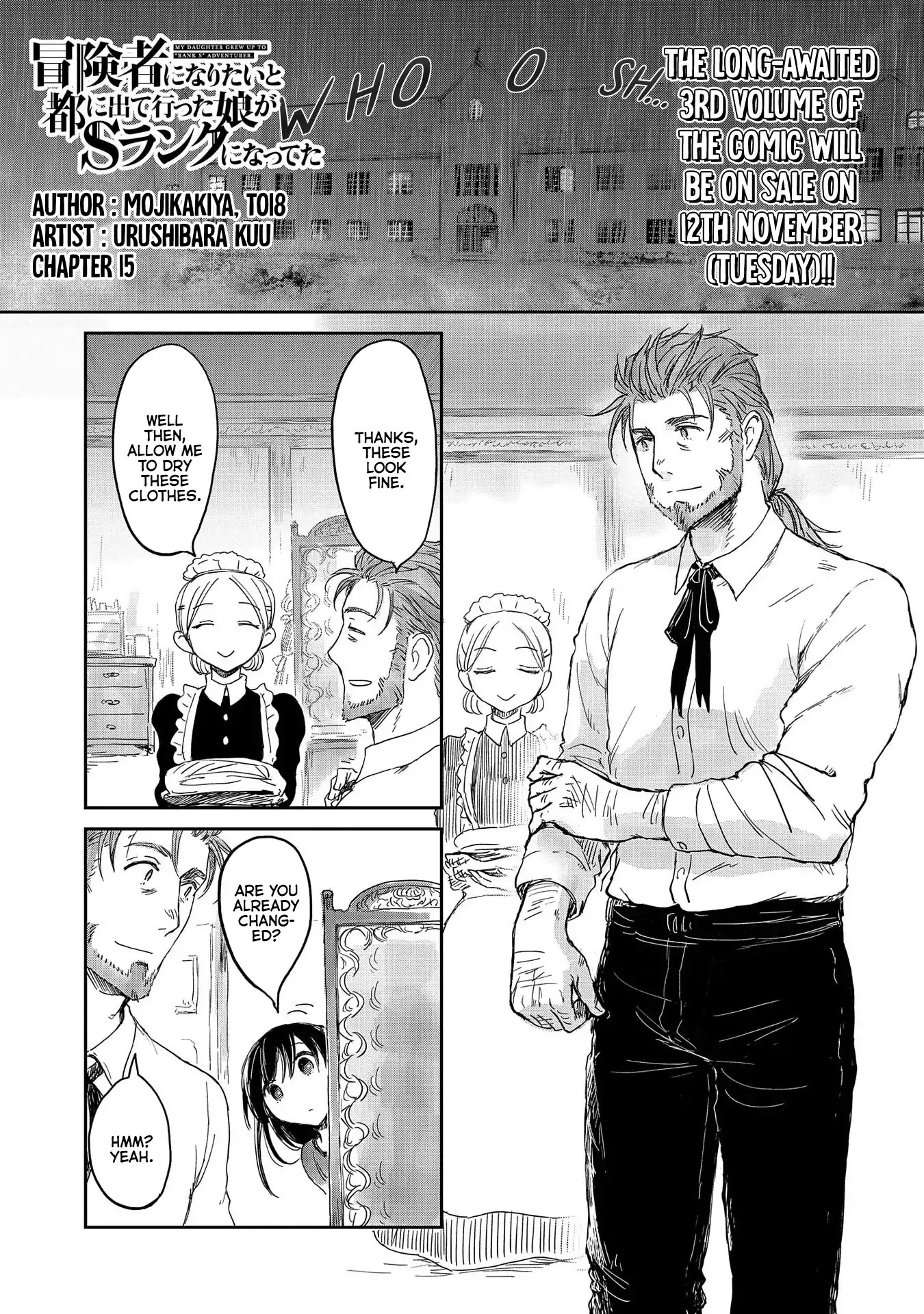 Boukensha ni Naritai to Miyako ni Deteitta Musume ga S Rank ni Natteta Chapter 15 page 1 - Chapter 15