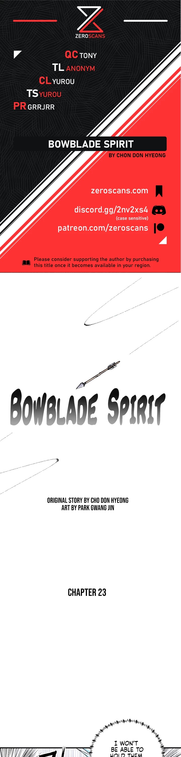 Bowblade Spirit Chapter 23 page 1 - Chapter 23