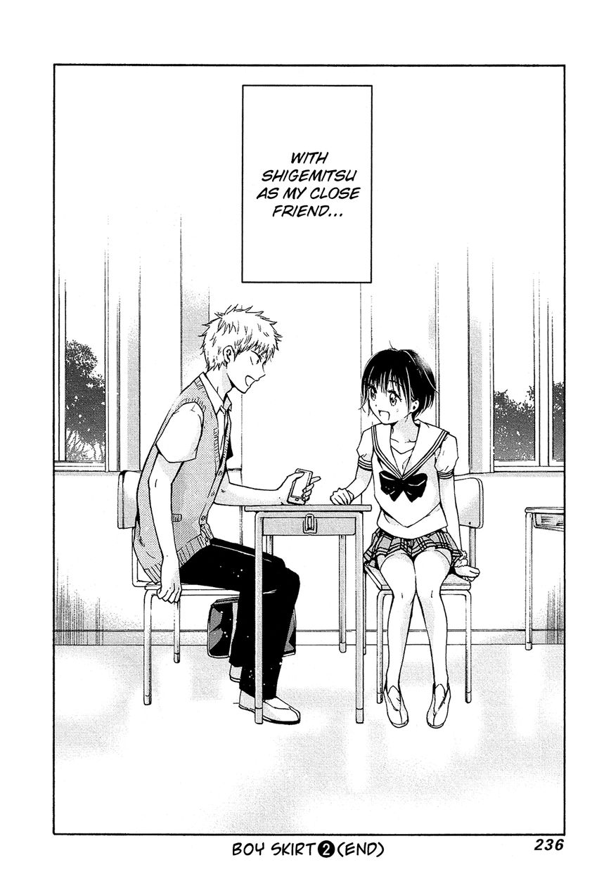 Boy Skirt Chapter 13 page 37 - Chapter 13 : Yuuya and Shigemitsu [End]