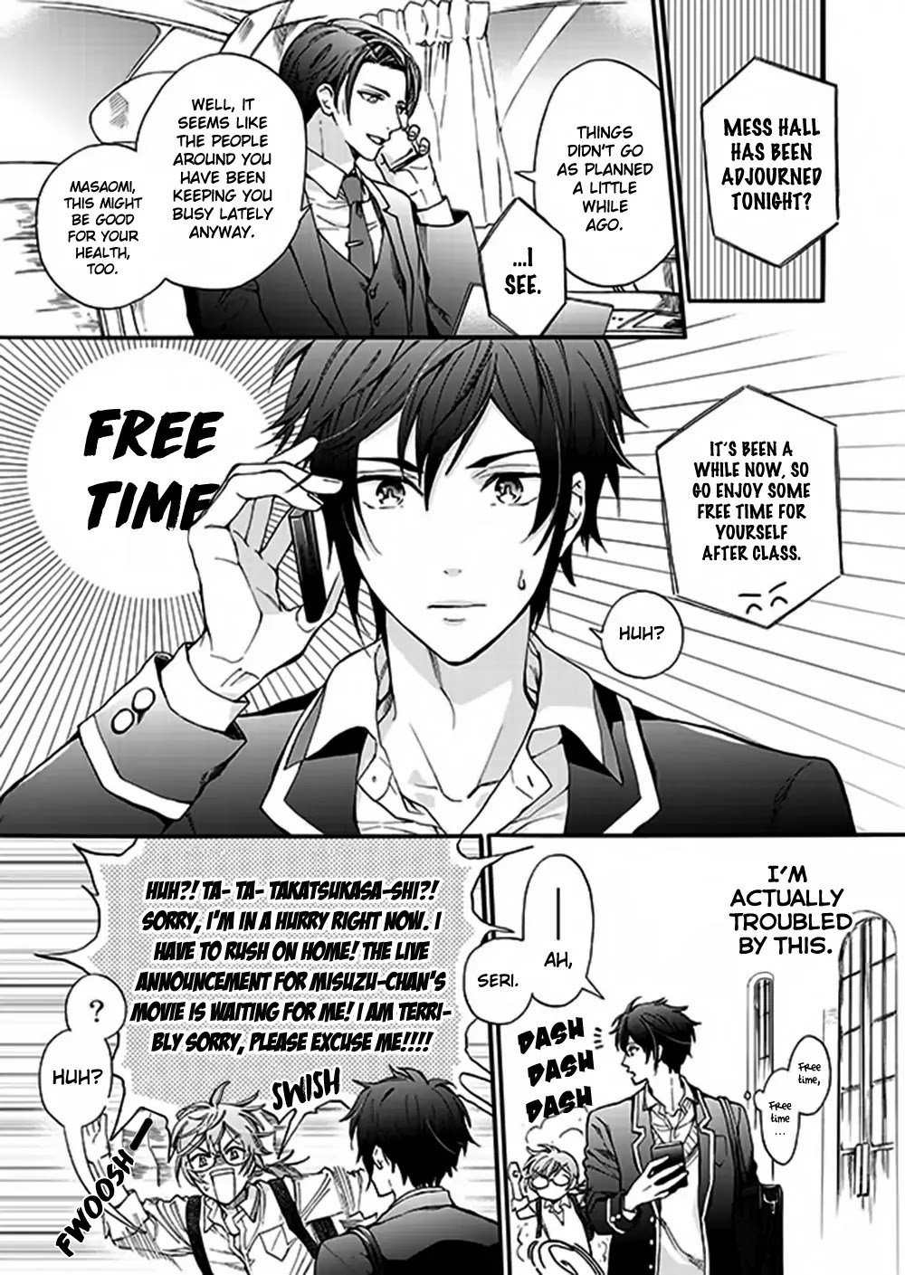 Boyfriend (Beta) Side Comics Chapter 1 page 3 - Chapter 1: A Very Important Experience [Takatsukasa Masaomi]