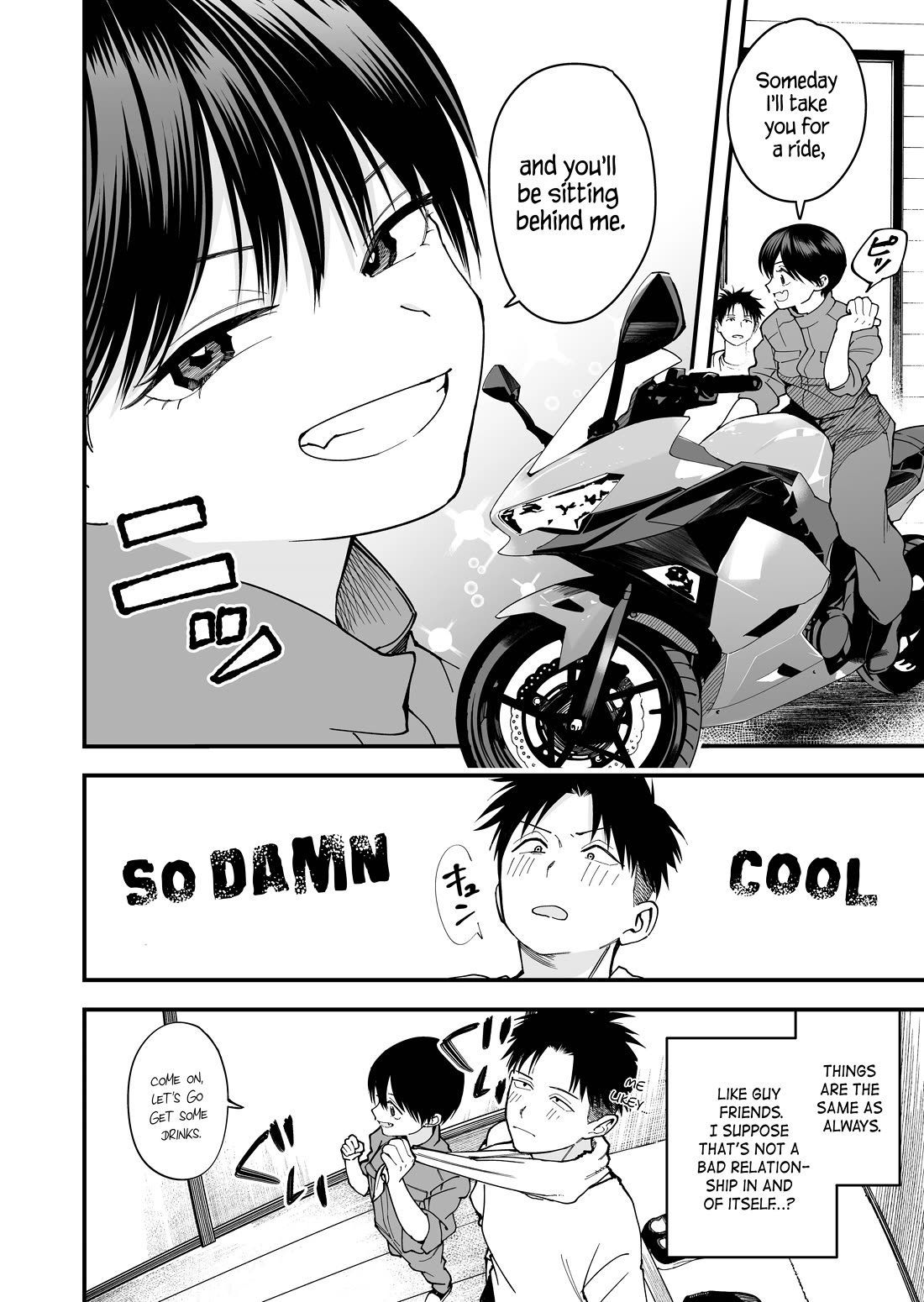 Boyish Girlfriend from Another School Chapter 11 page 2 - Chapter 11: My boyish girlfriend is pretty damn cute in coveralls