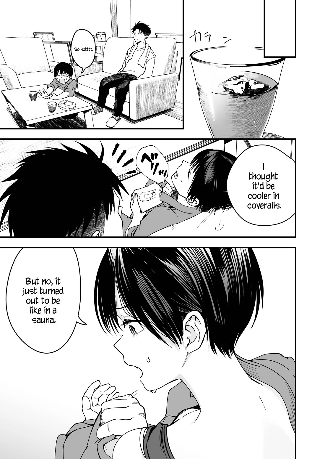 Boyish Girlfriend from Another School Chapter 11 page 3 - Chapter 11: My boyish girlfriend is pretty damn cute in coveralls