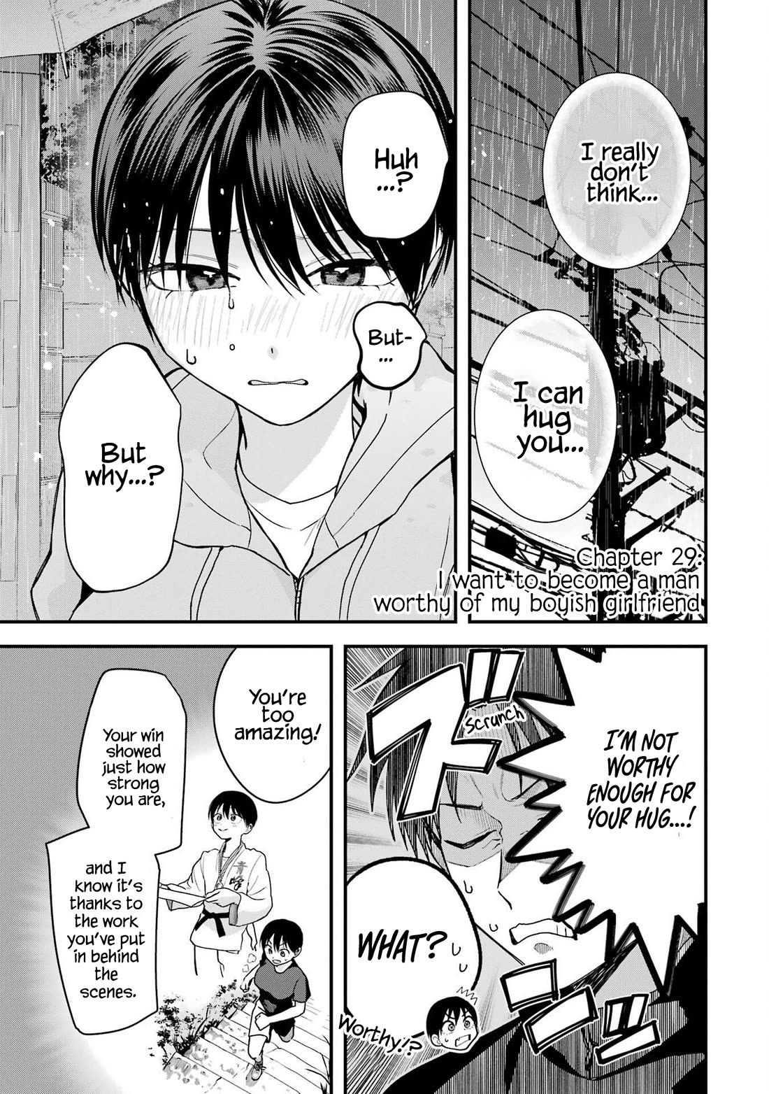 Boyish Girlfriend from Another School Chapter 29 page 1 - Chapter 29: I want to become a man worthy of my boyish girlfriend