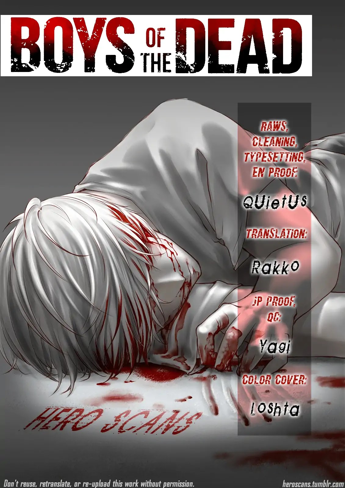 Boys of the Dead Chapter 1 page 2 - Chapter 1: Scene 1