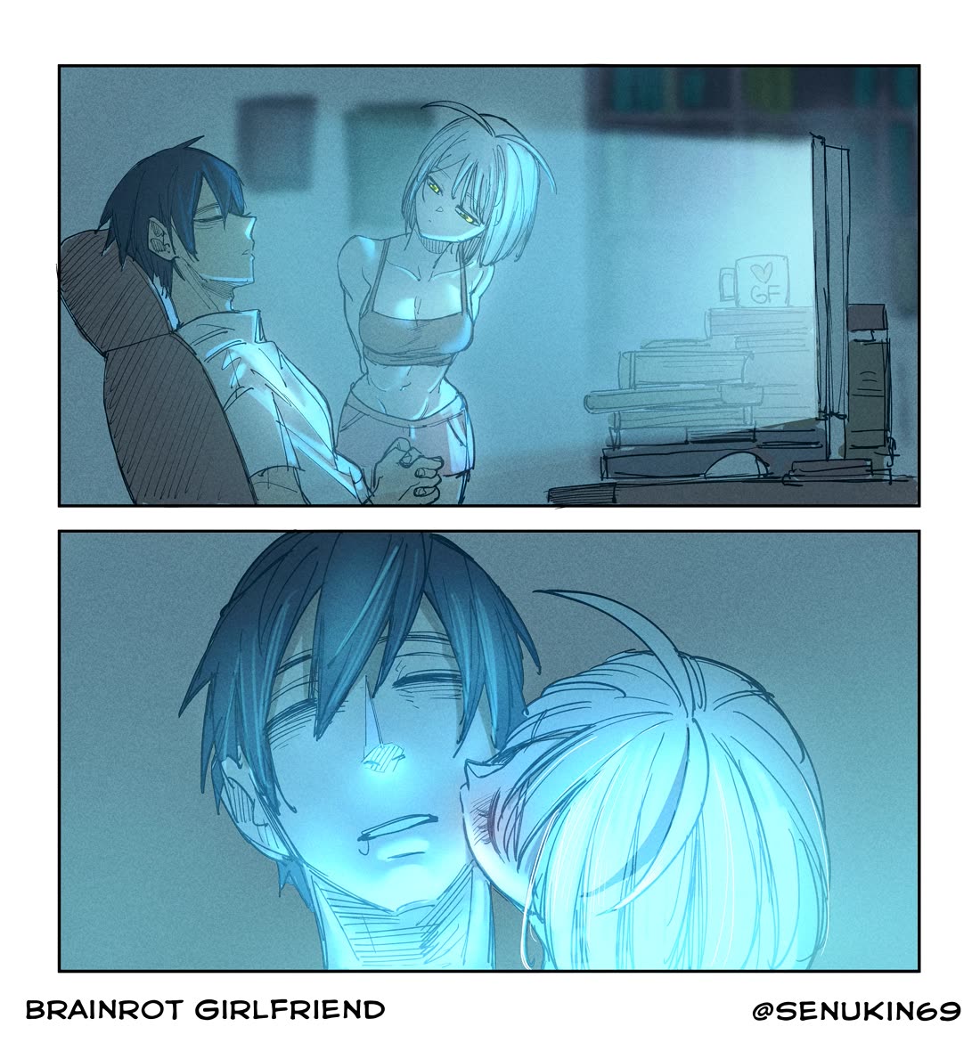 Brainrot Girlfriend Chapter 13.5 page 2 - Chapter 13.5: Rot of mind, Love of heart