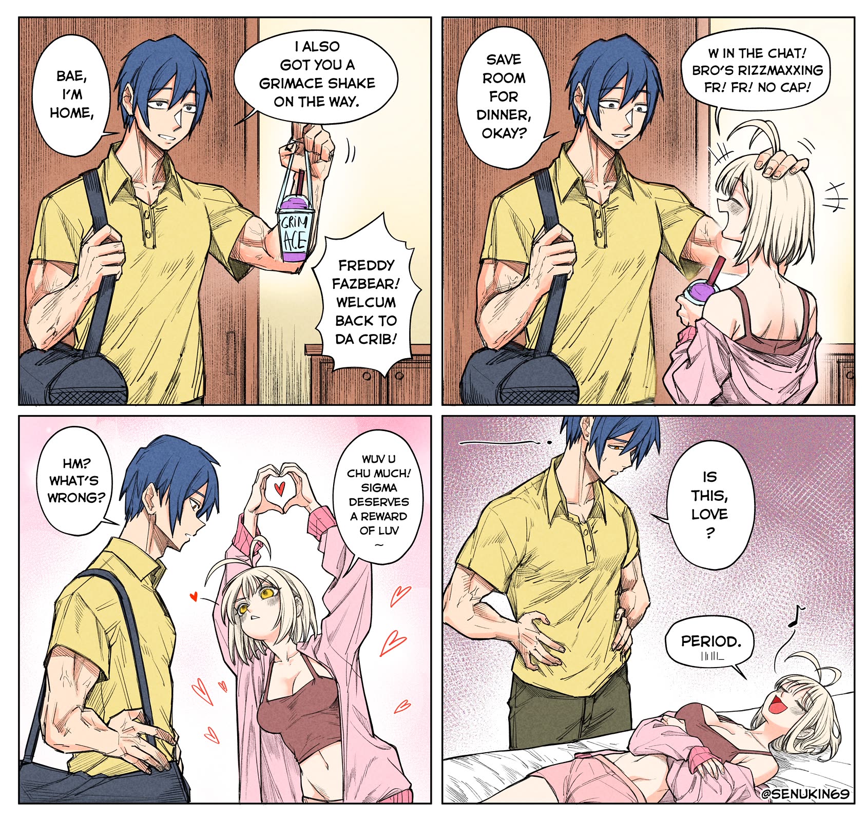 Brainrot Girlfriend Chapter 15 page 1 - Chapter 15: Is this, love?