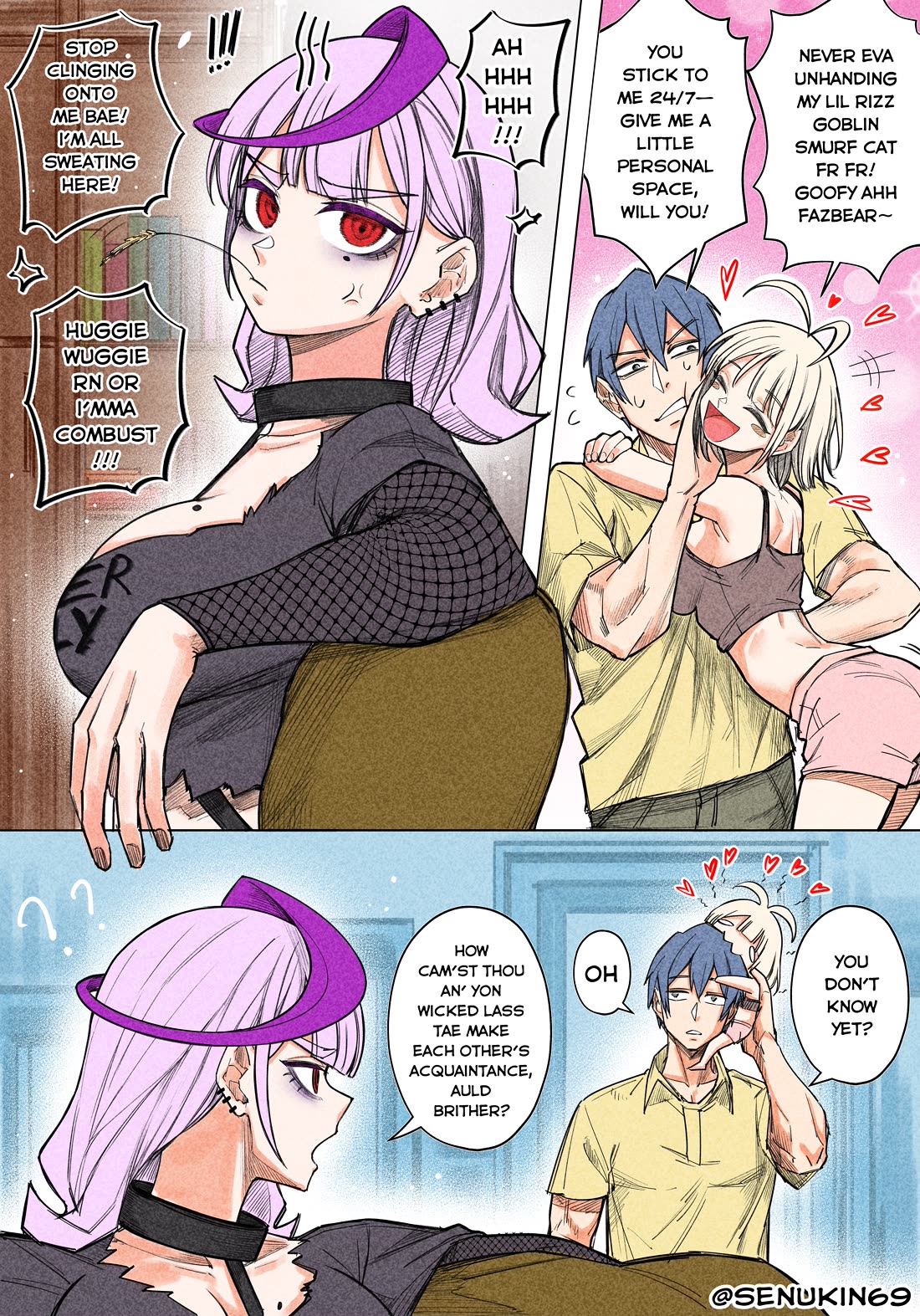 Brainrot Girlfriend Chapter 16: Once upon a vibeblast, in the land of jelqmaxxing... thumbnail
