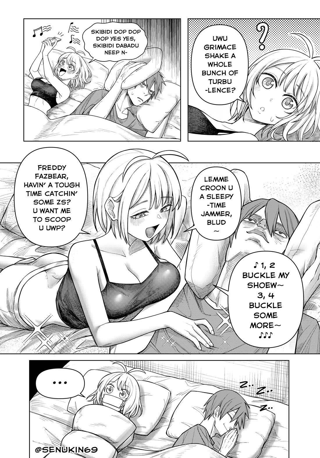 Brainrot Girlfriend Chapter 2 page 1 - Chapter 2: Sleepless Nights