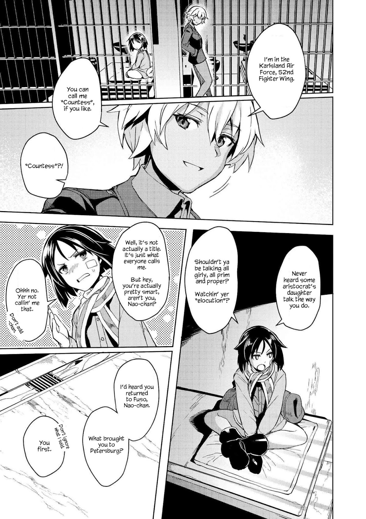 Brave Witches Prequel: The Vast Land of Orussia Chapter 1 page 11 - Chapter 1: 3 people in the cage