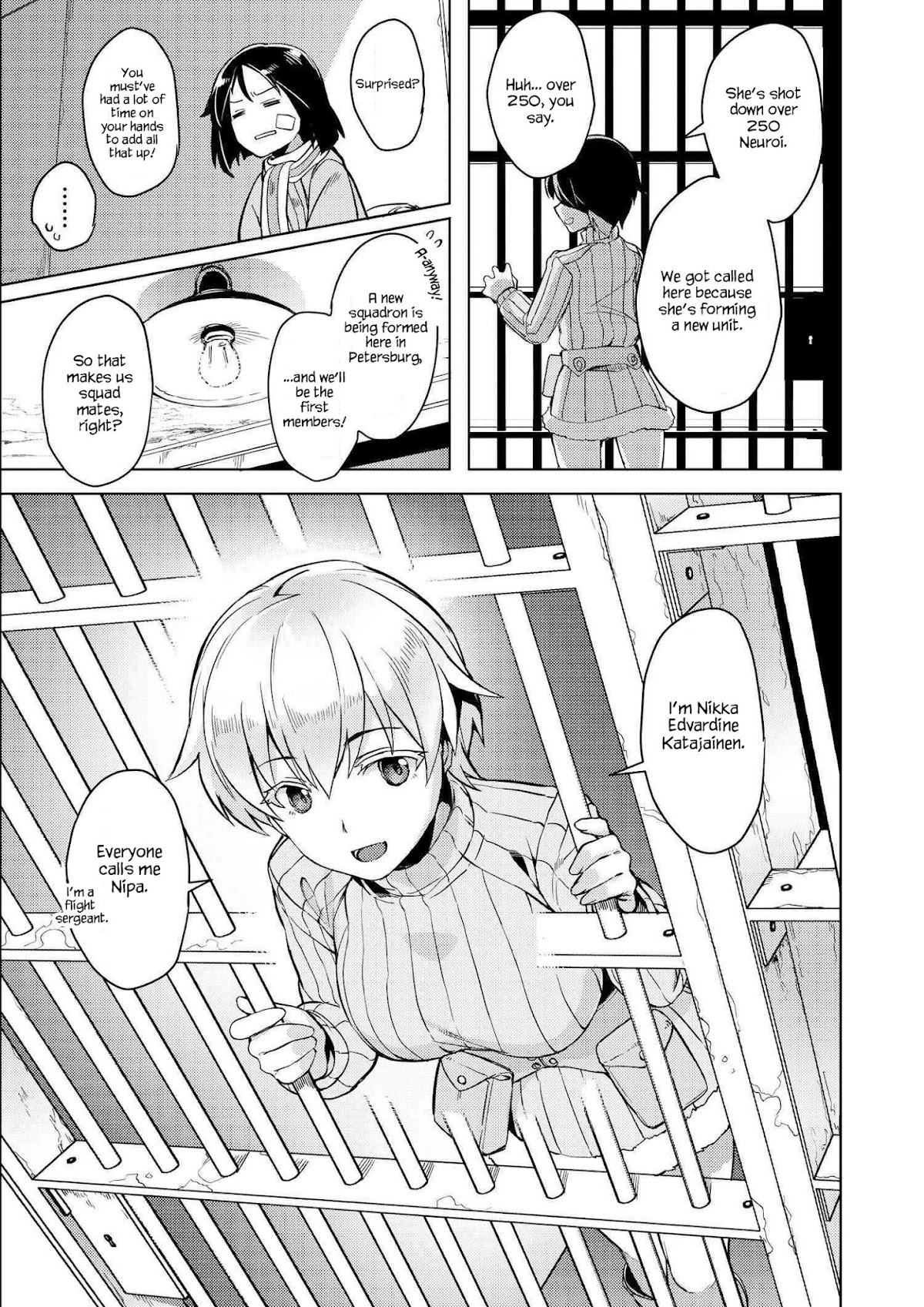 Brave Witches Prequel: The Vast Land of Orussia Chapter 1 page 13 - Chapter 1: 3 people in the cage