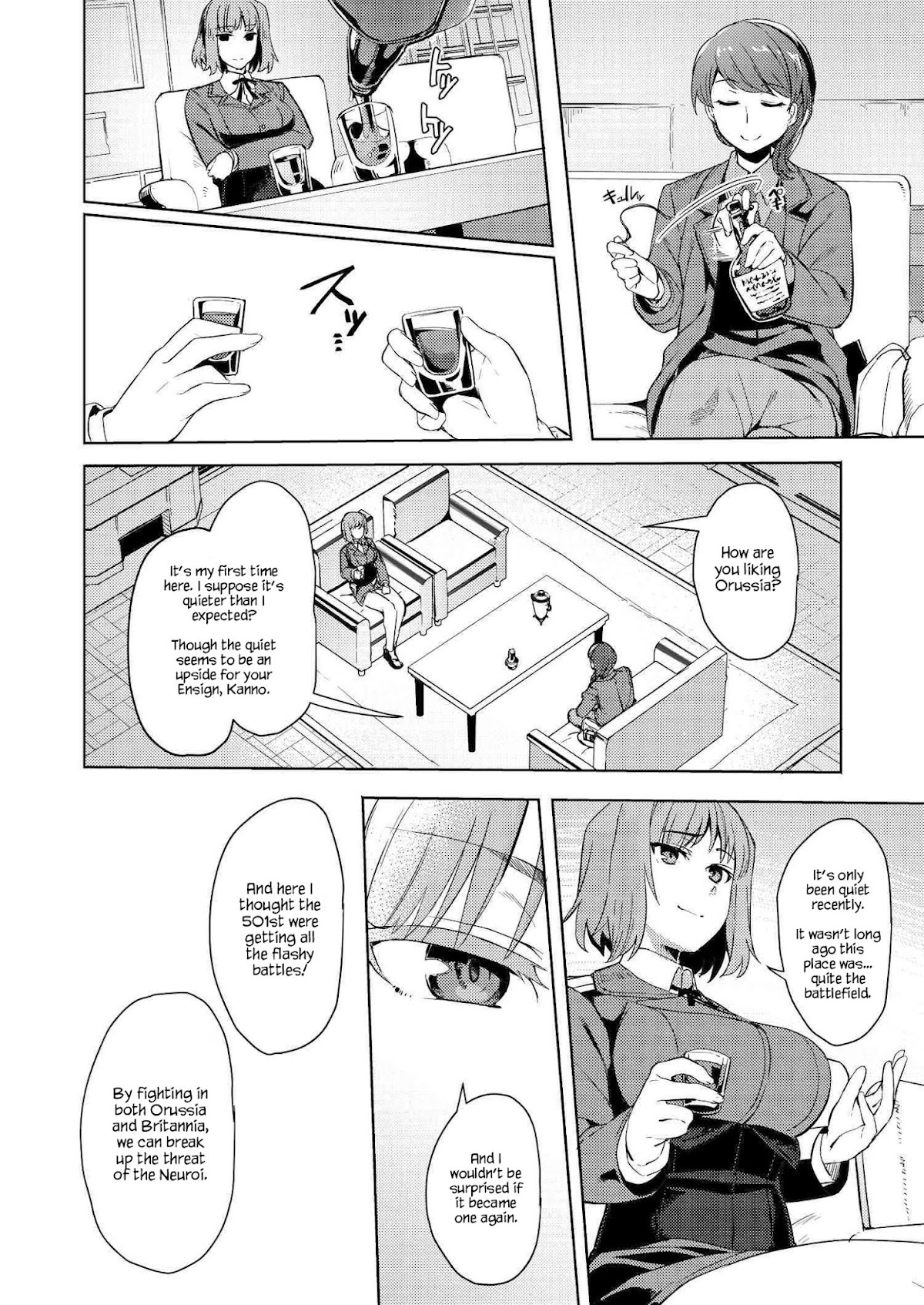 Brave Witches Prequel: The Vast Land of Orussia Chapter 3 page 10 - Chapter 3: The bet is chocolate