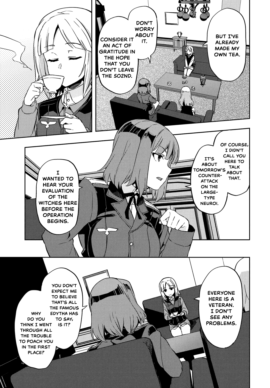 Brave Witches Prequel: The Vast Land of Orussia Chapter 9 page 15 - Chapter 9: Approaching Giant