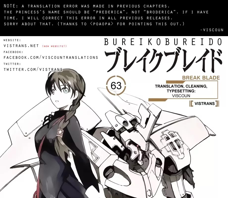 Break Blade Chapter 63 page 1 - Chapter 63: Infiltrating the Capital 2