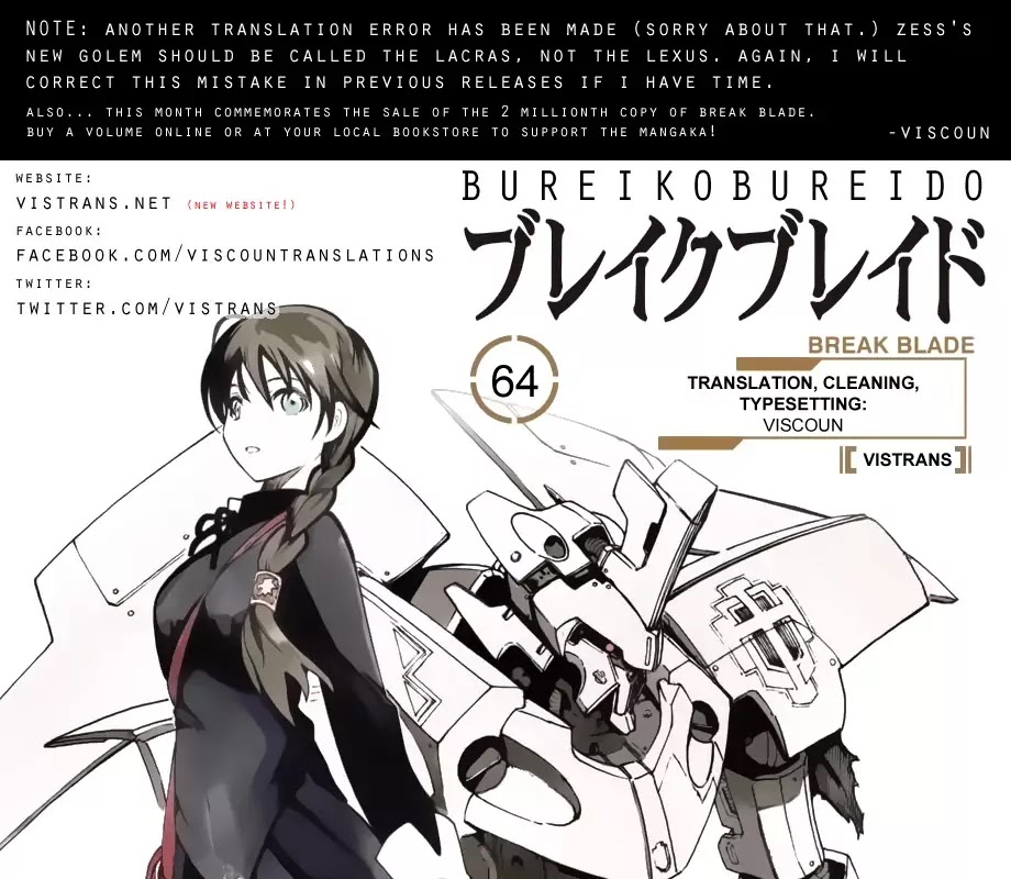 Break Blade Chapter 64 page 1 - Chapter 64: Infiltrating the Capital 3
