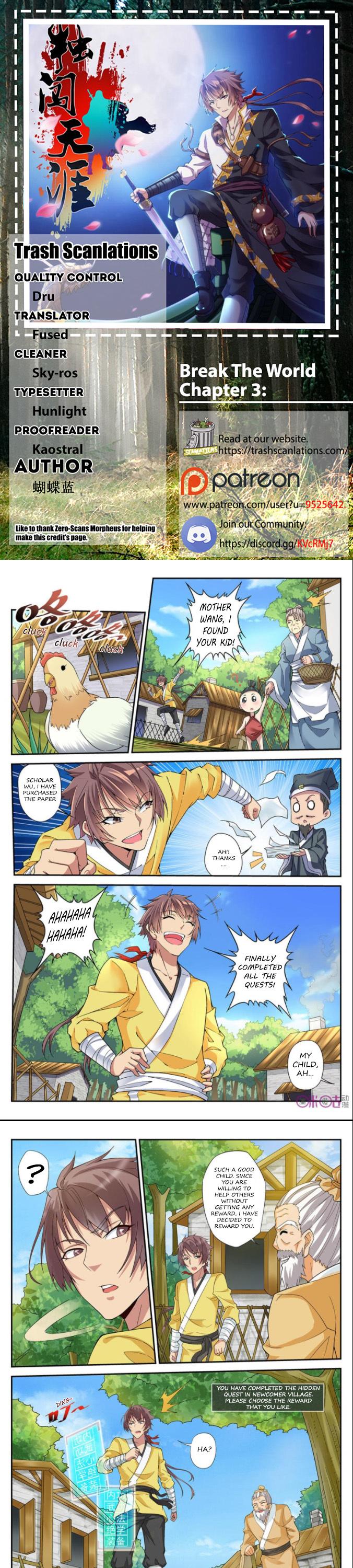 Break The World Chapter 3 page 1 - Chapter 3