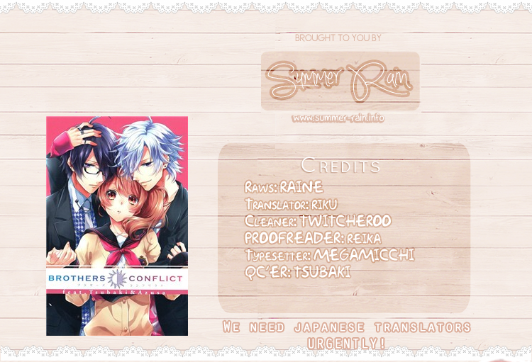 Brothers Conflict feat. Tsubaki & Azusa Chapter 3 page 1 - Chapter 3